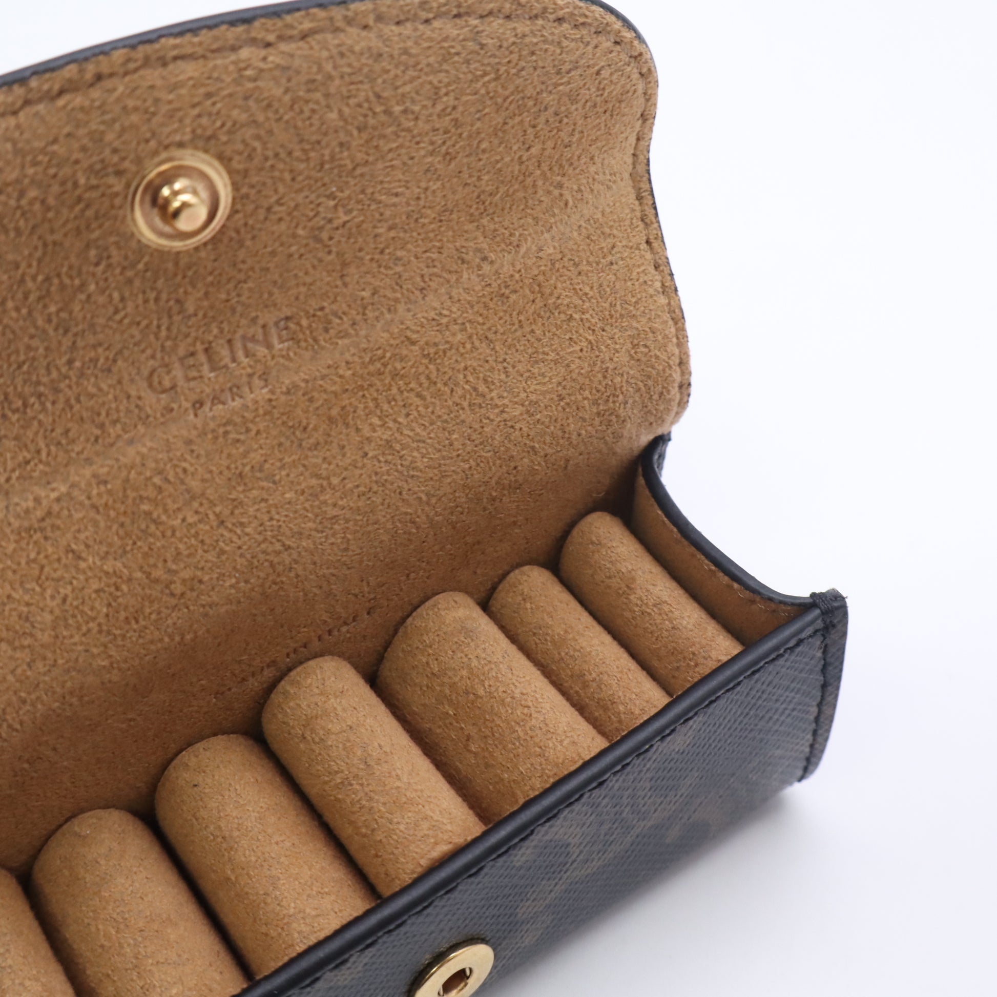 Celine Ring Case in Triomphe Canvas twins LDJ5751