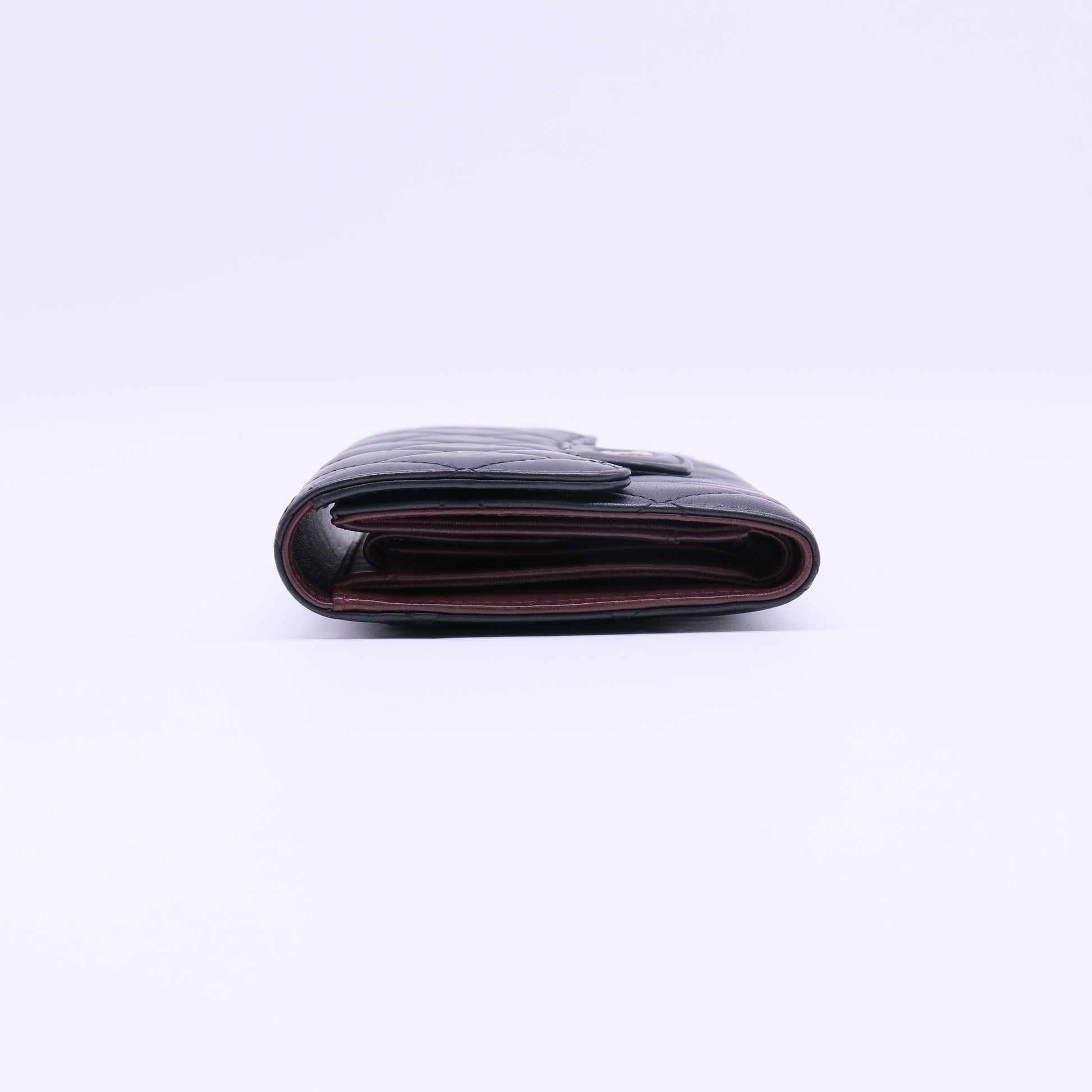 L-Flap Wallet Quilted Lambskin Long W21888