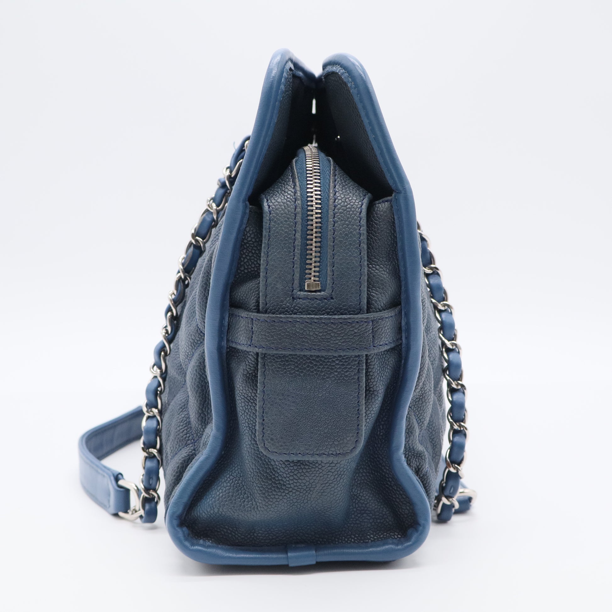 French Riviera Tote Quilted Caviar Large