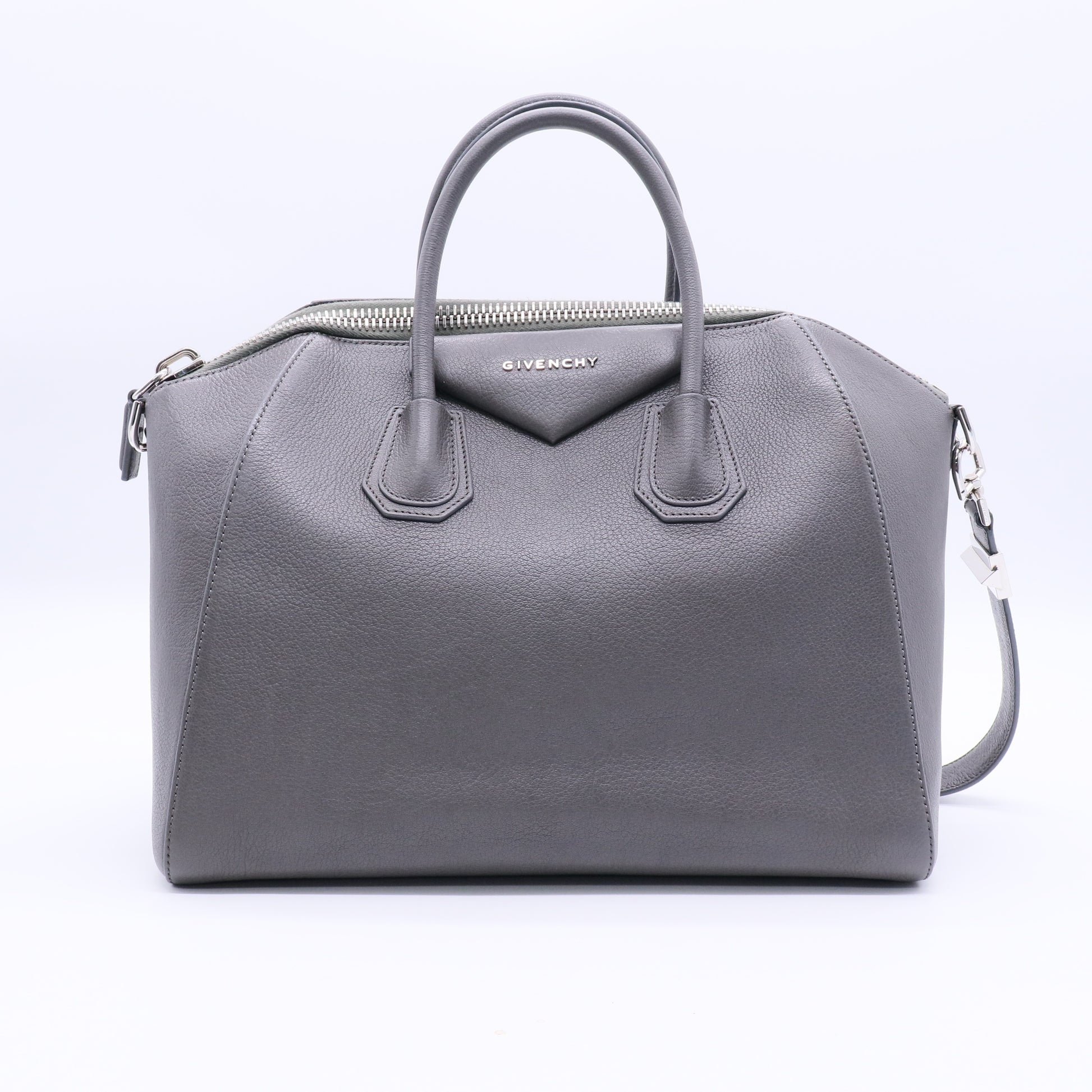 Antigona Bag Leather and Kenya Metal Small