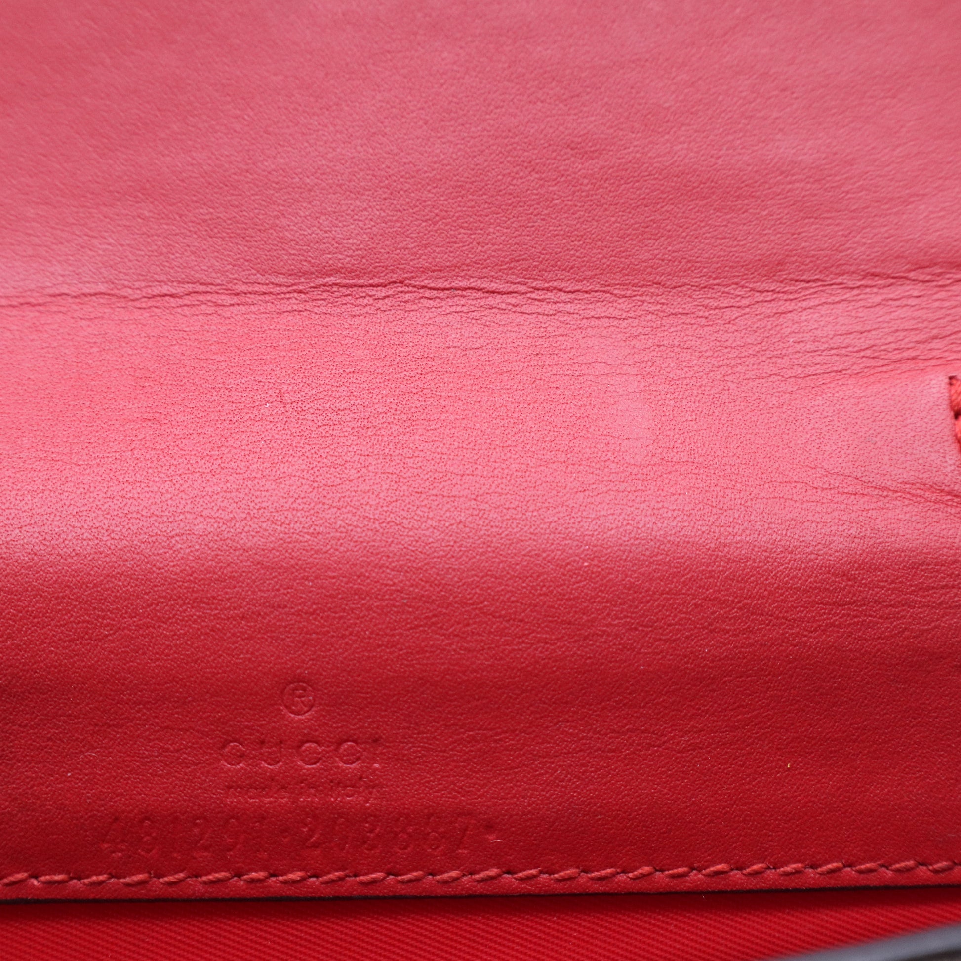 Cherries Wallet on Chain GG Coated Canvas Mini