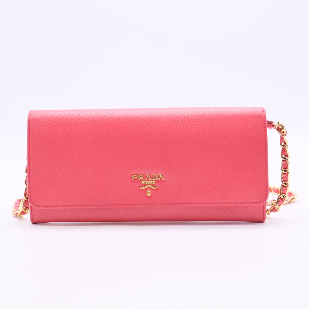 Saffiano Leather Clutch