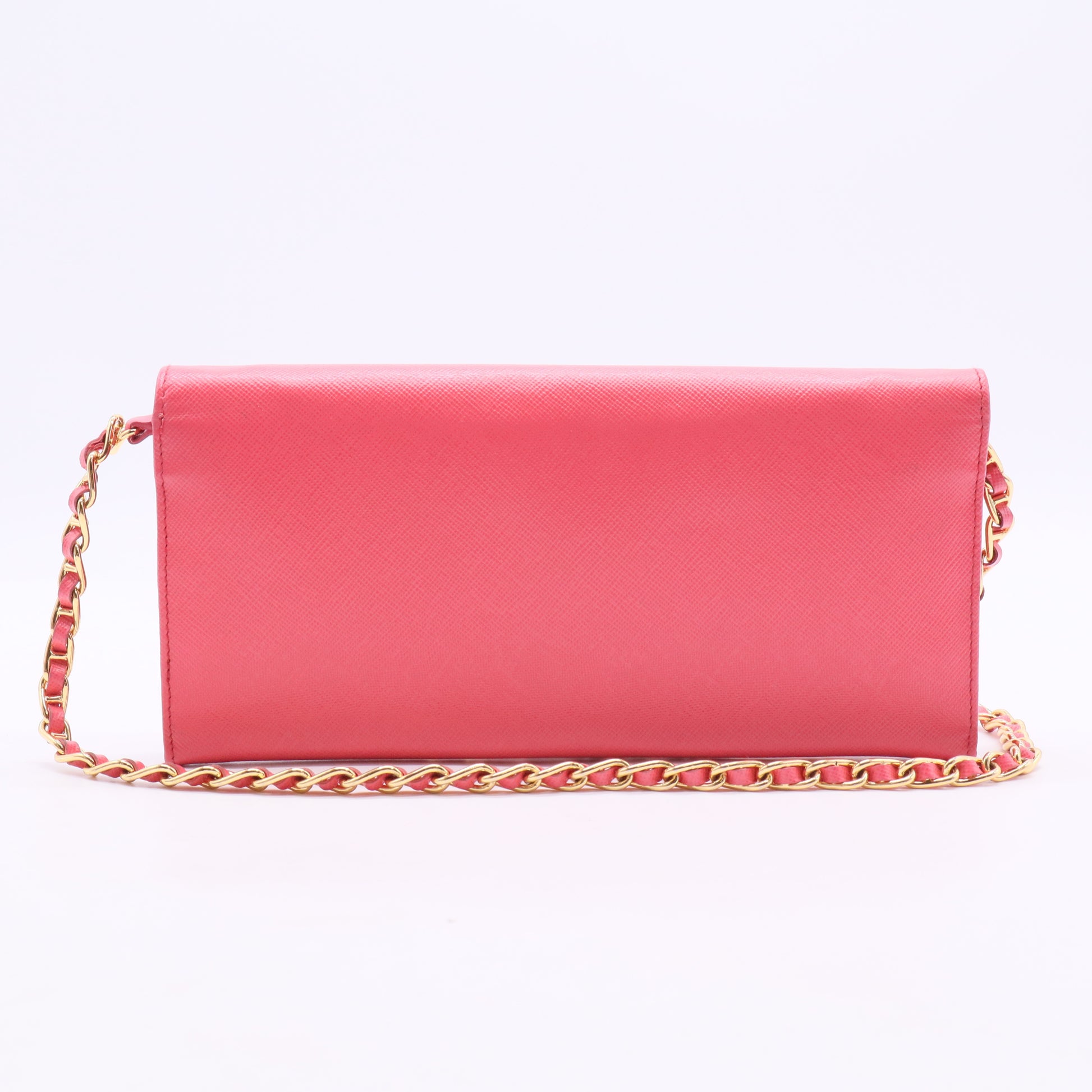 Saffiano Leather Clutch