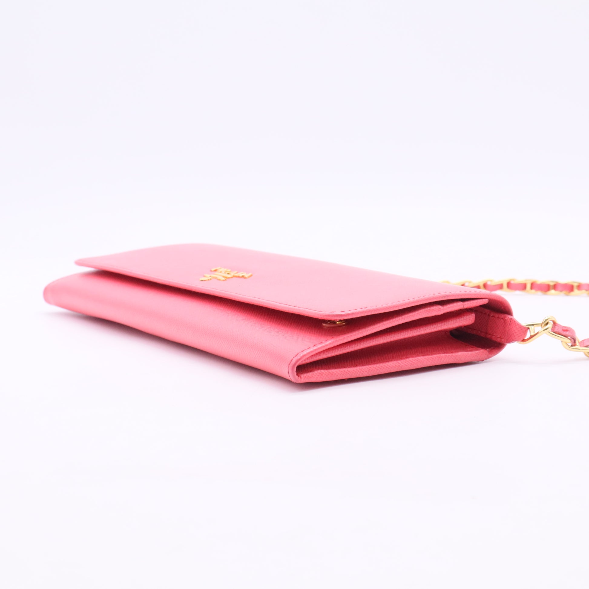 Saffiano Leather Clutch