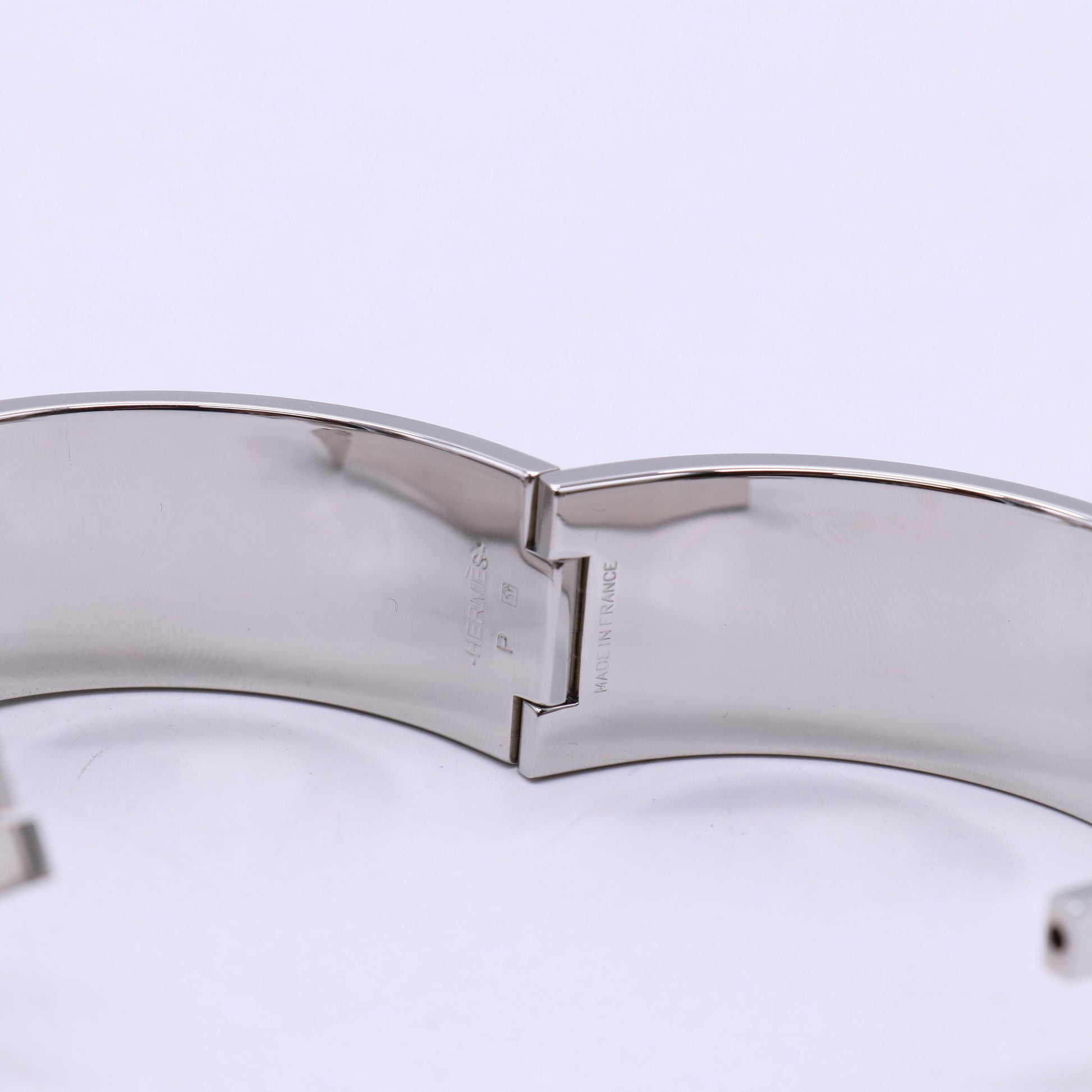 Hermes Enamel Wide Clic Clac H Bracelet PM Black TWINS W20789