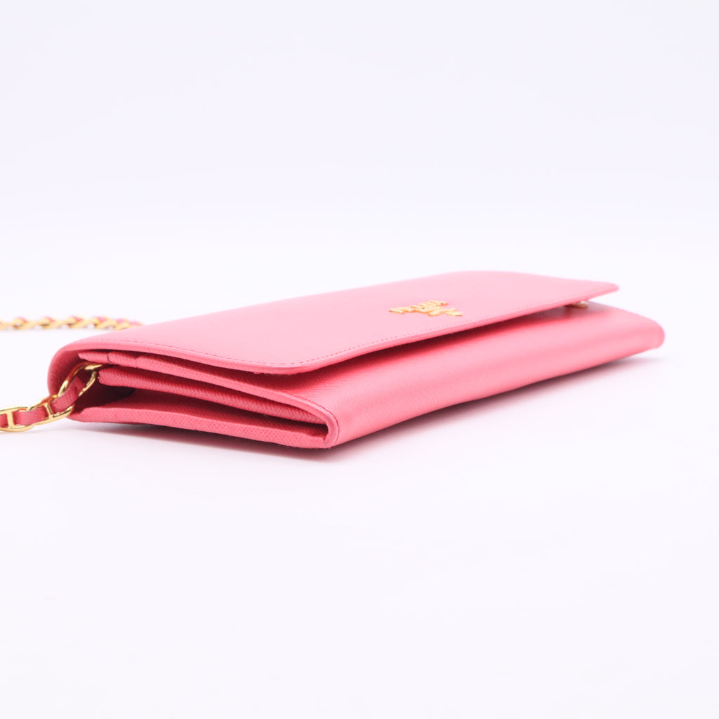 Saffiano Leather Clutch