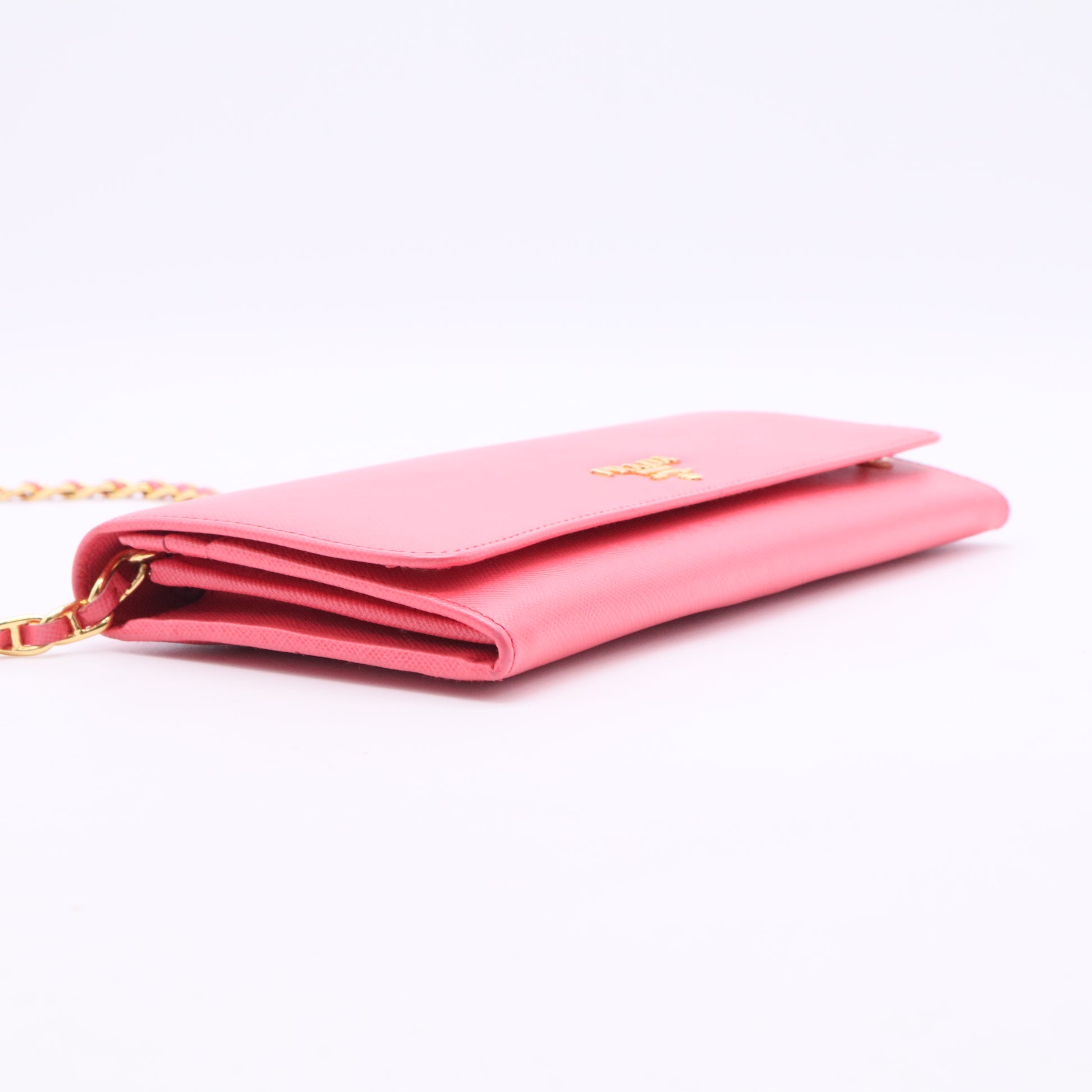 Saffiano Leather Clutch