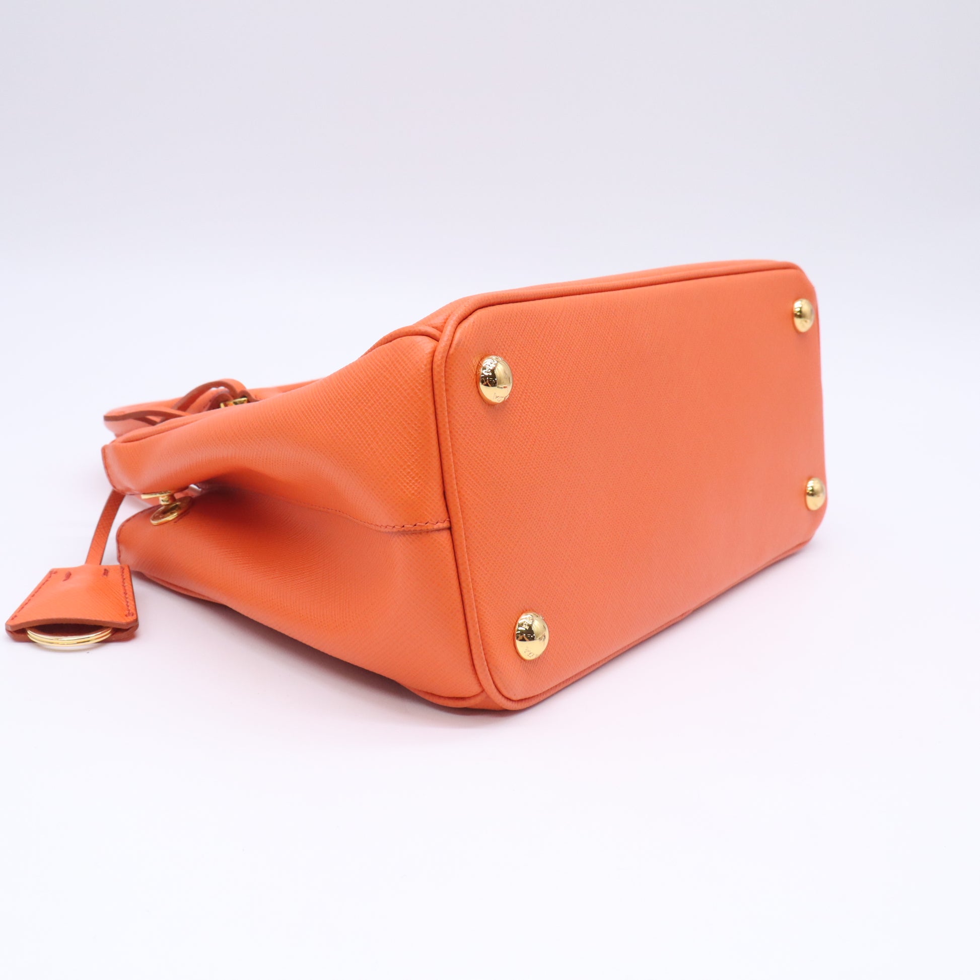 Prada Saffiano Leather Galleria Double Zip Mini Bag Twins LDJ5753
