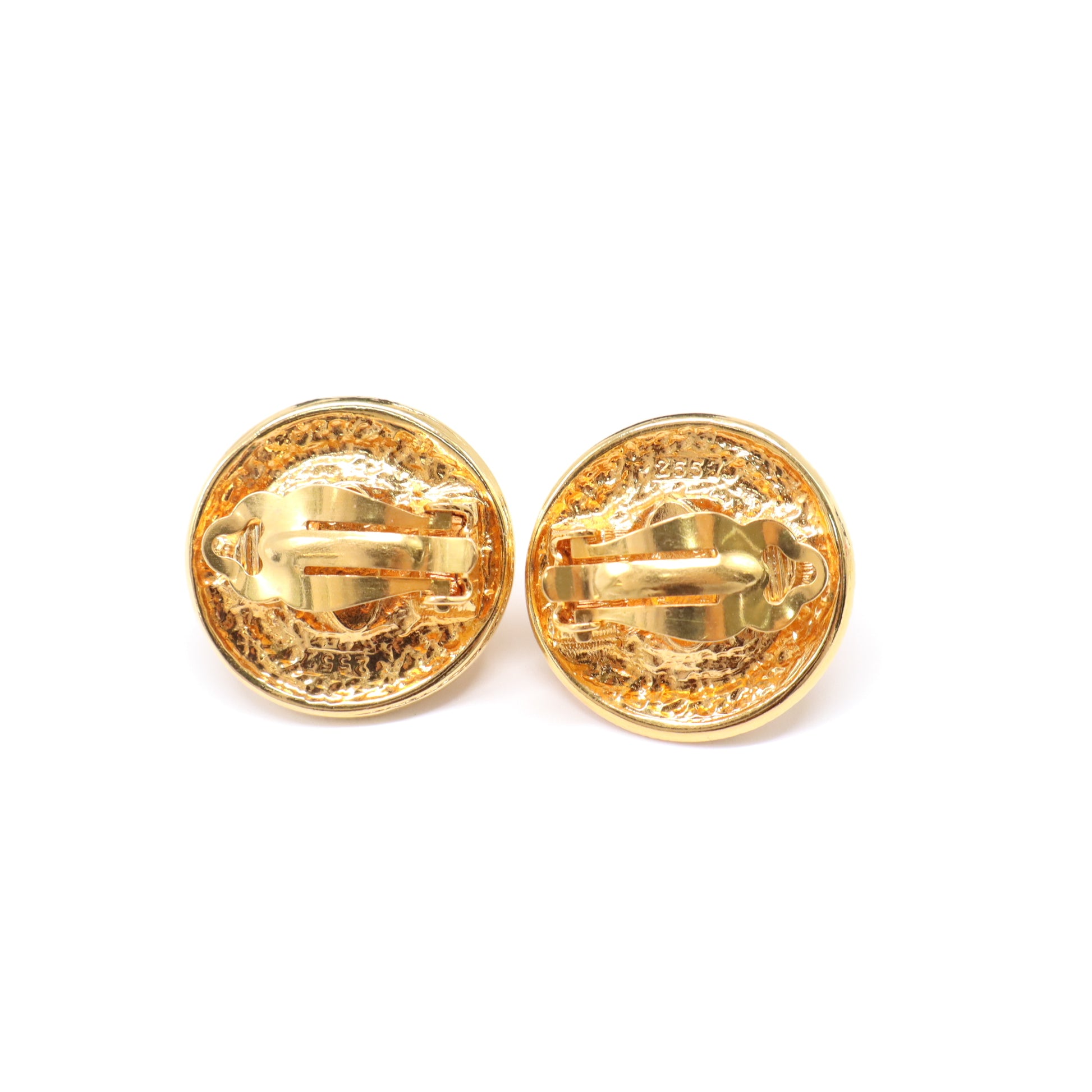 Chanel Vintage CC Gripoix Clip-On Earrings W21901