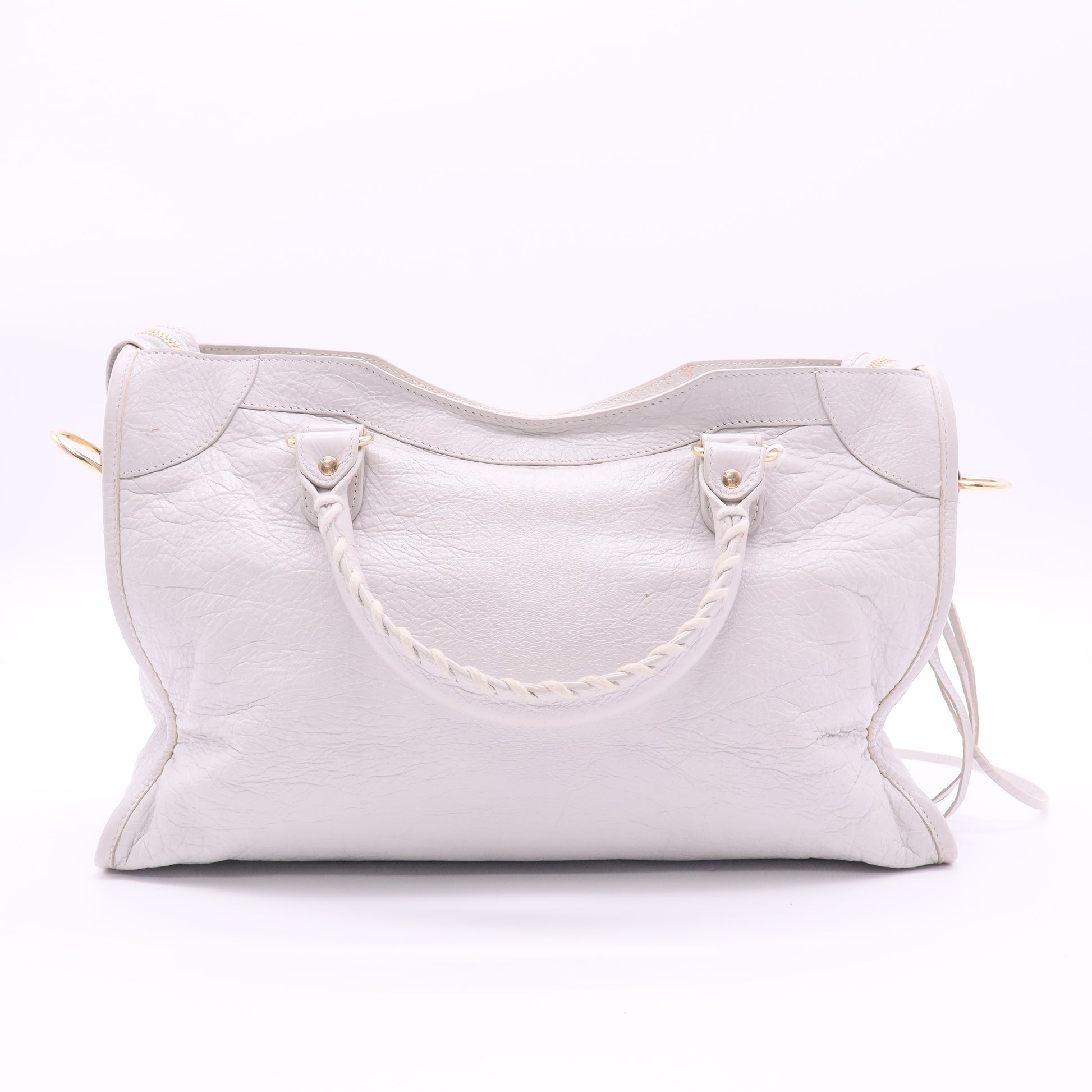 City Classic Metallic Edge Bag Leather Medium twins