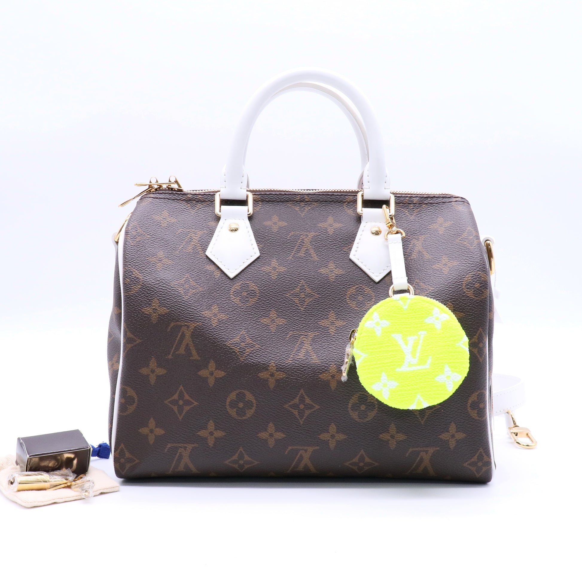 Monogram Canvas Match Speedy Bandouliere 25 Twins