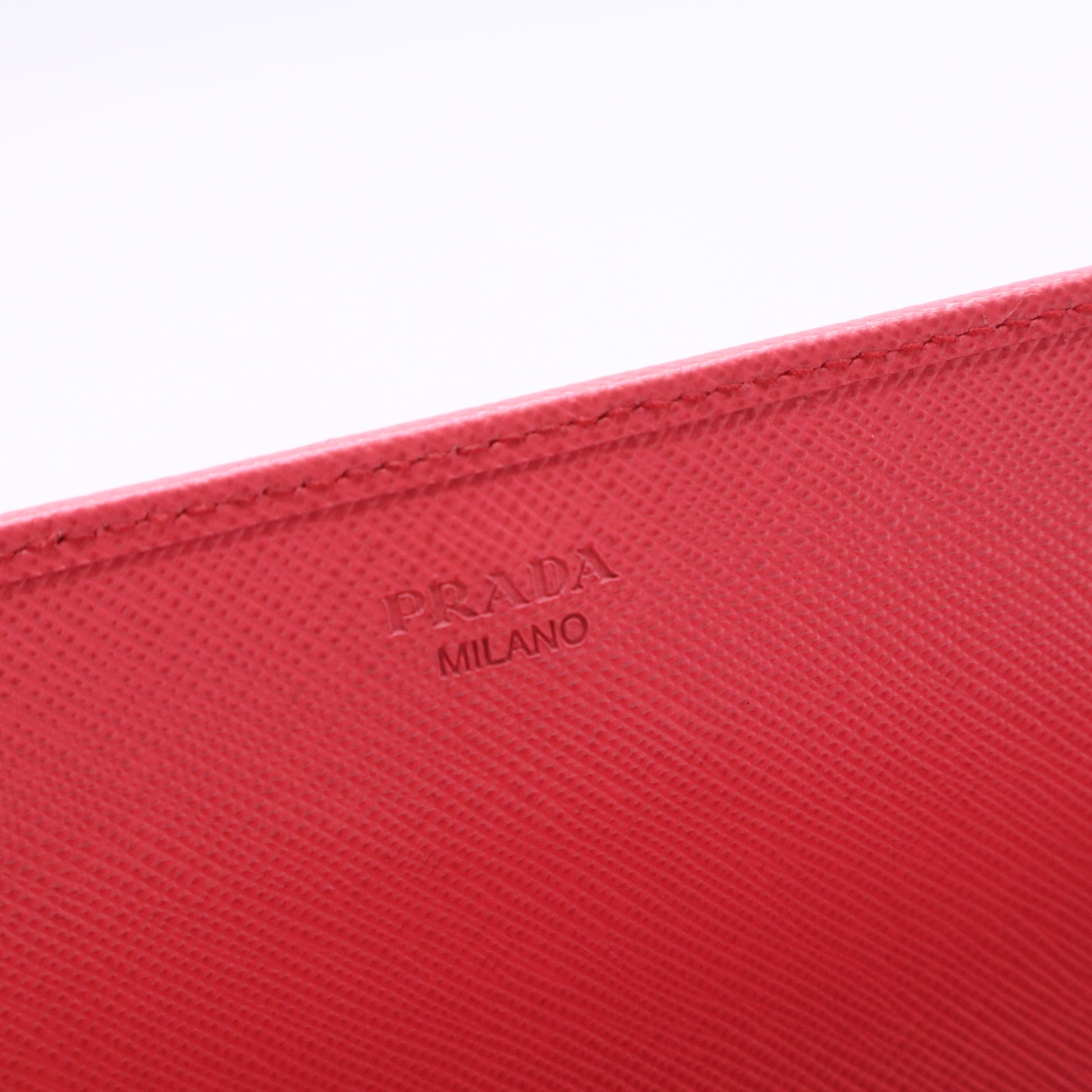 Saffiano Leather Clutch