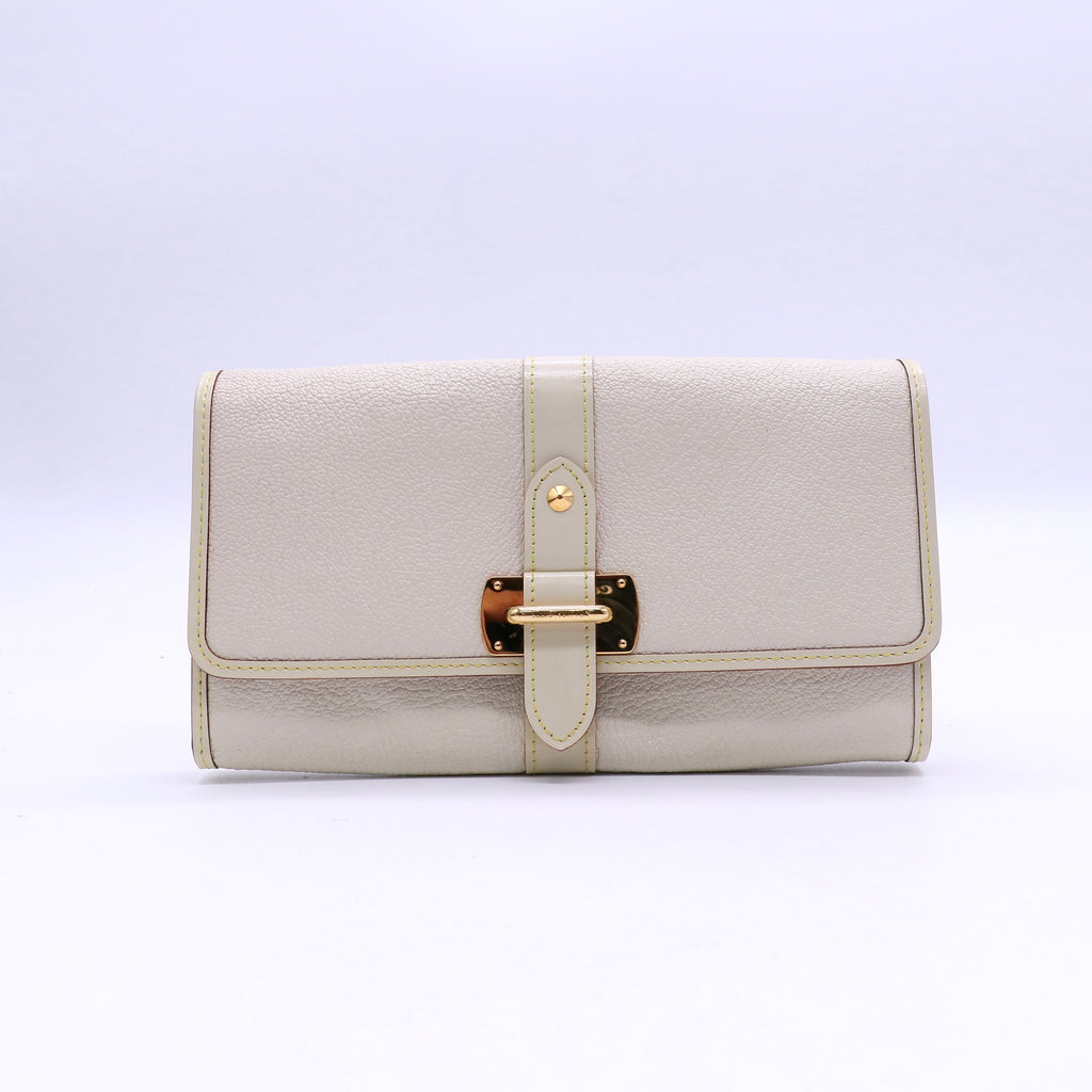 White Suhali Leather Le Favori Wallet twins W20892