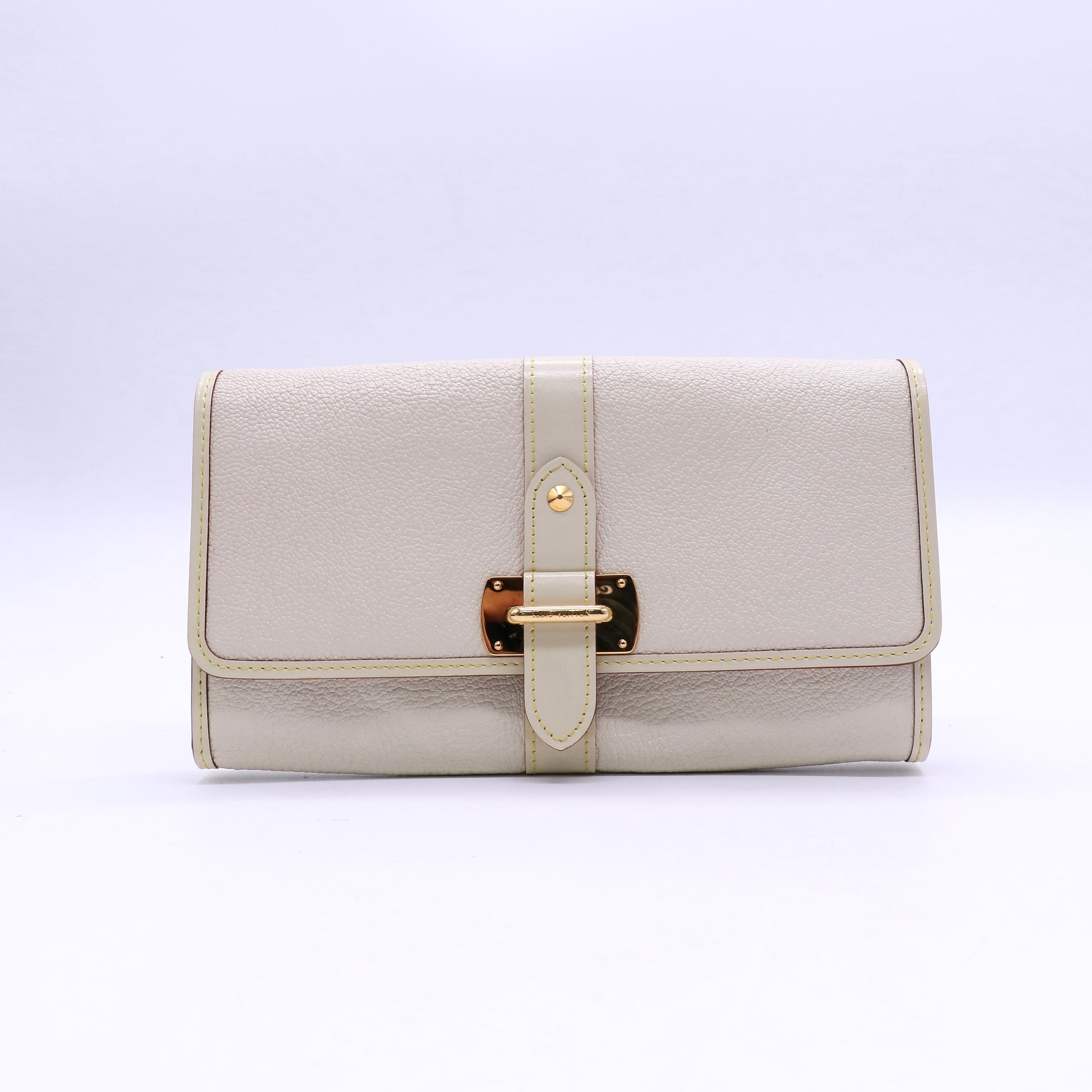 White Suhali Leather Le Favori Wallet twins W20892