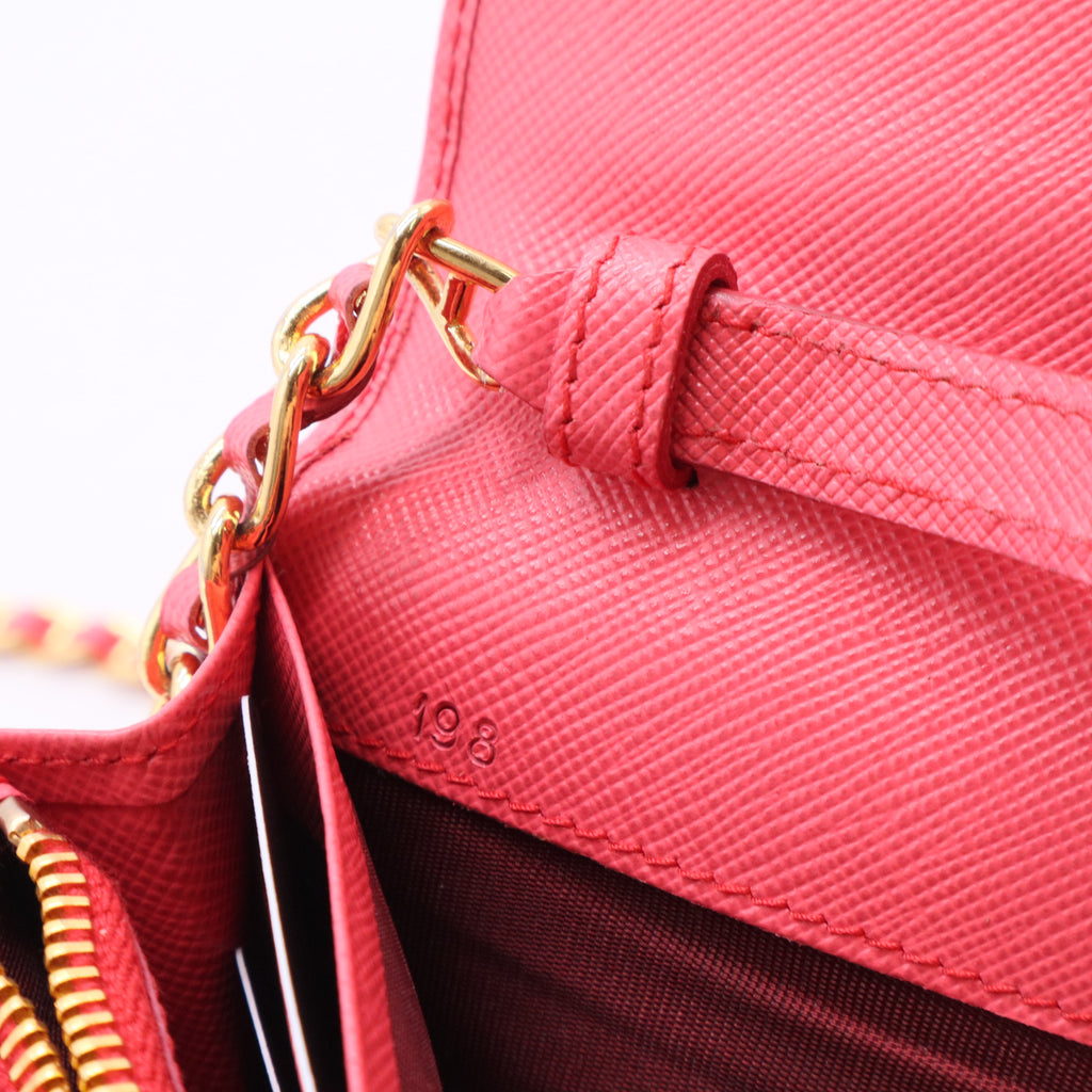 Saffiano Leather Clutch