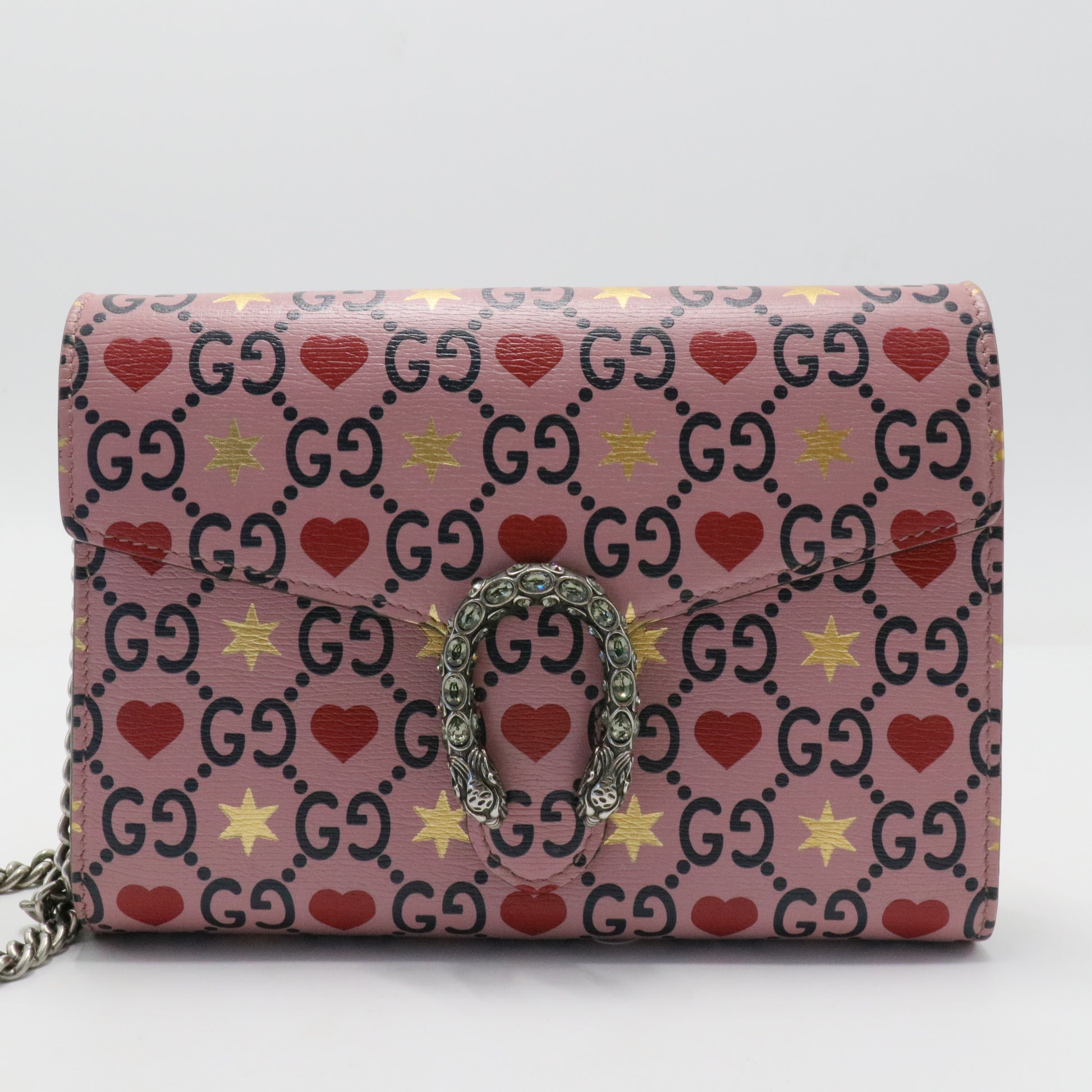 Calfskin Valentine's Day Exclusive Dionysus Chain Wallet
