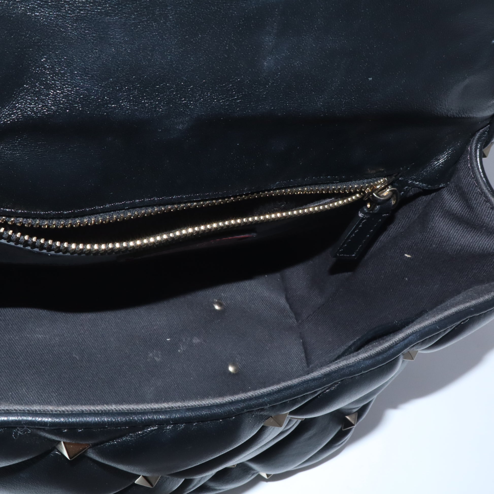 Valentino Garavani Lambskin VLTN Print Candystud Top Handle Bag Black Twins LDZ1073