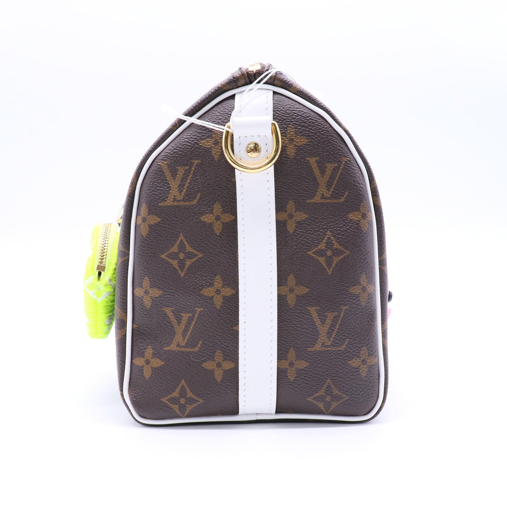 Monogram Canvas Match Speedy Bandouliere 25 Twins