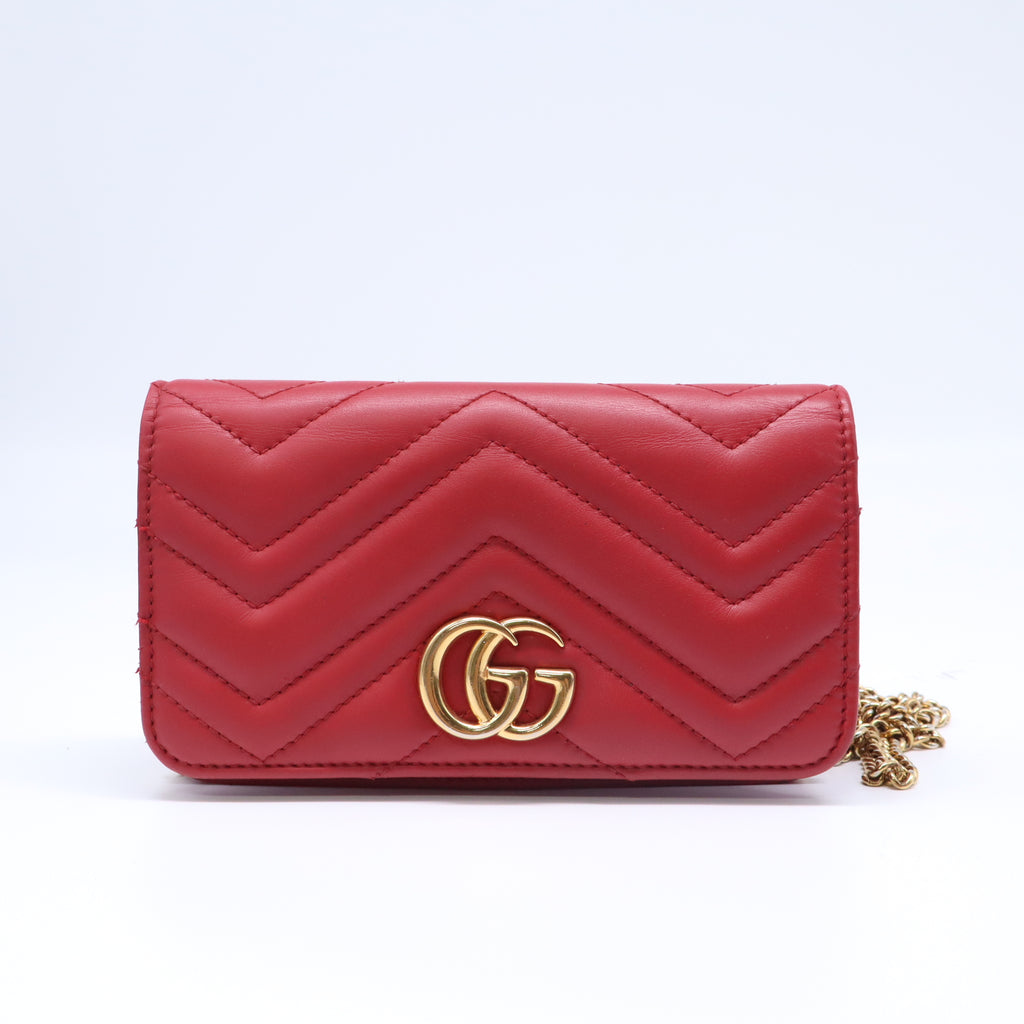 Gucci GG Marmont Matelassé Mini Chain Bag twins B22256