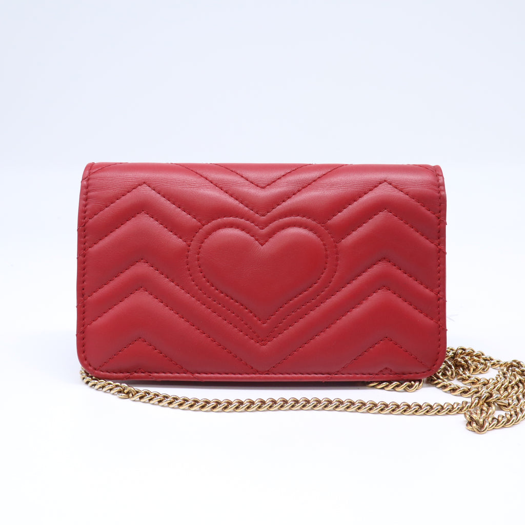 Gucci GG Marmont Matelassé Mini Chain Bag twins B22256