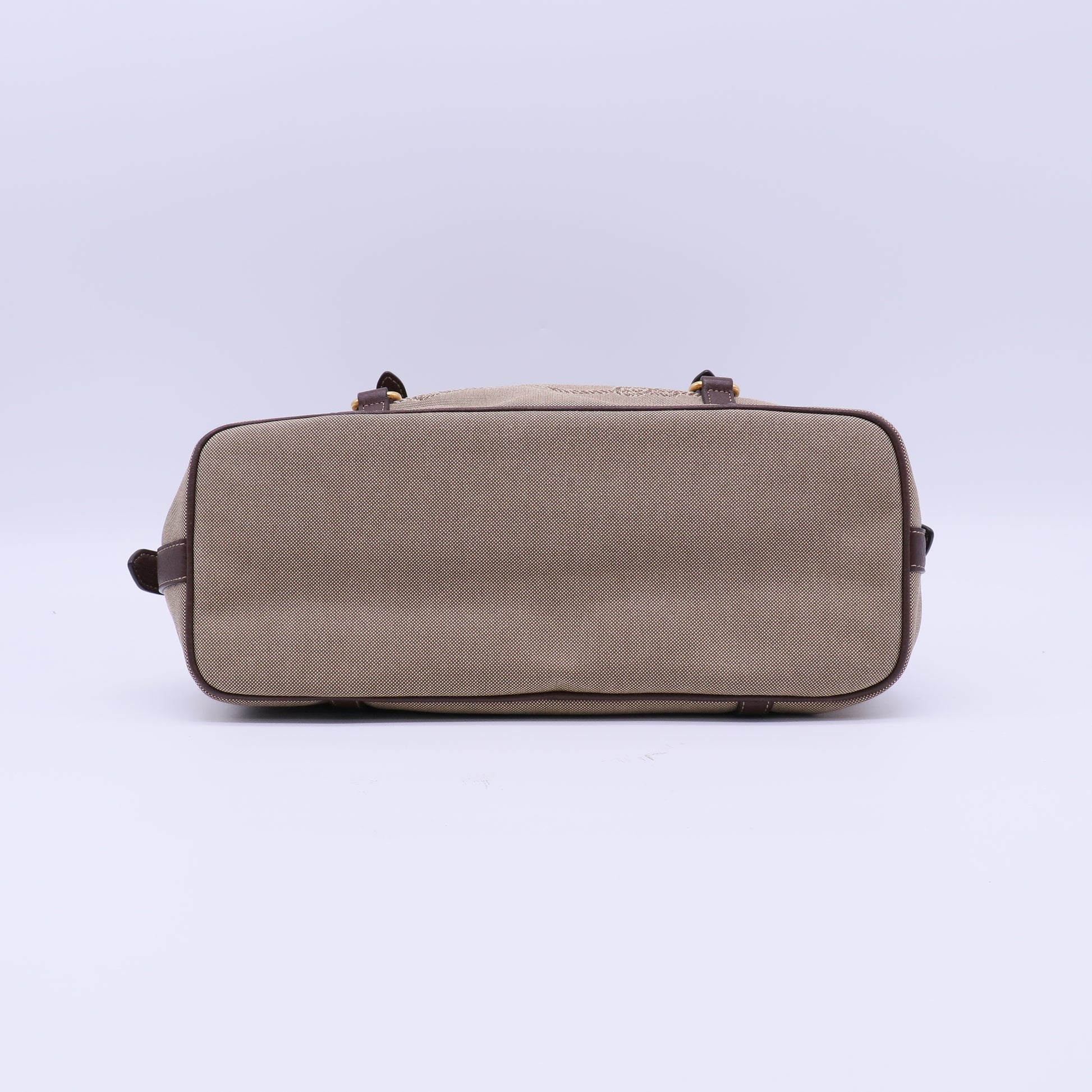 Prada Logo Jacquard Bauletto Bag Twins B22236