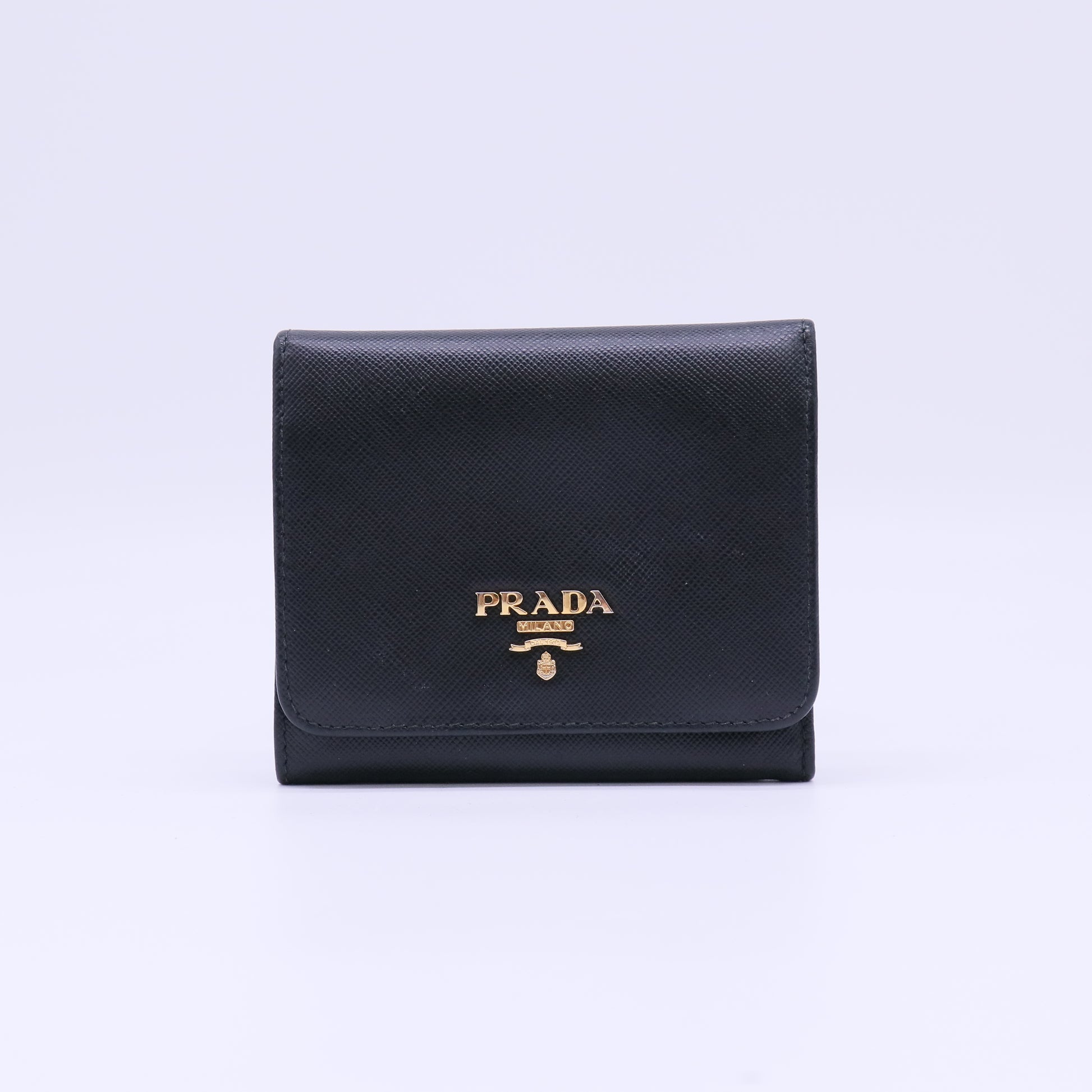 Prada Saffiano Leather Compact Wallet W21892