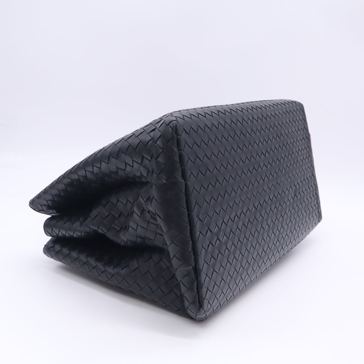 Bottega Veneta Black Intrecciato Woven Nappa Leather Roma Tote Bag twins LDZ1077