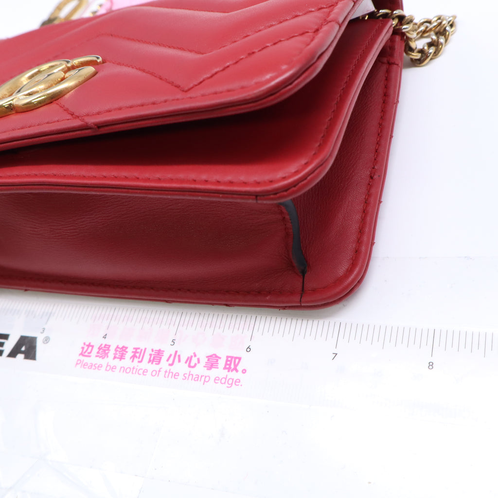 Gucci GG Marmont Matelassé Mini Chain Bag twins B22256
