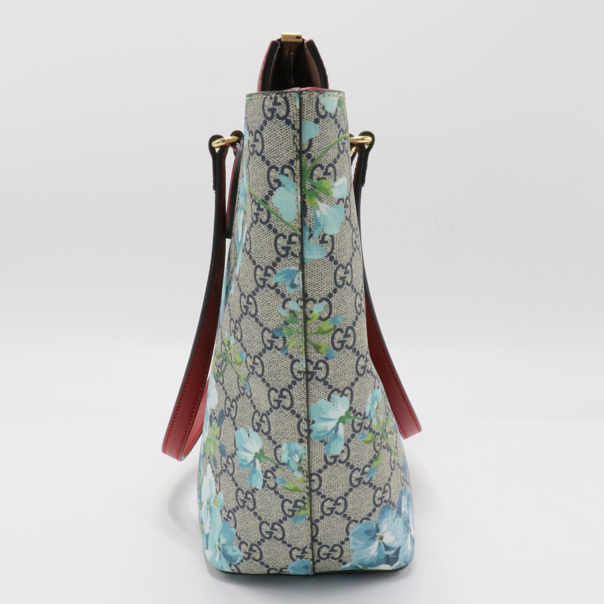 Linea A Zip Tote Blooms Print GG Coated Canvas Medium