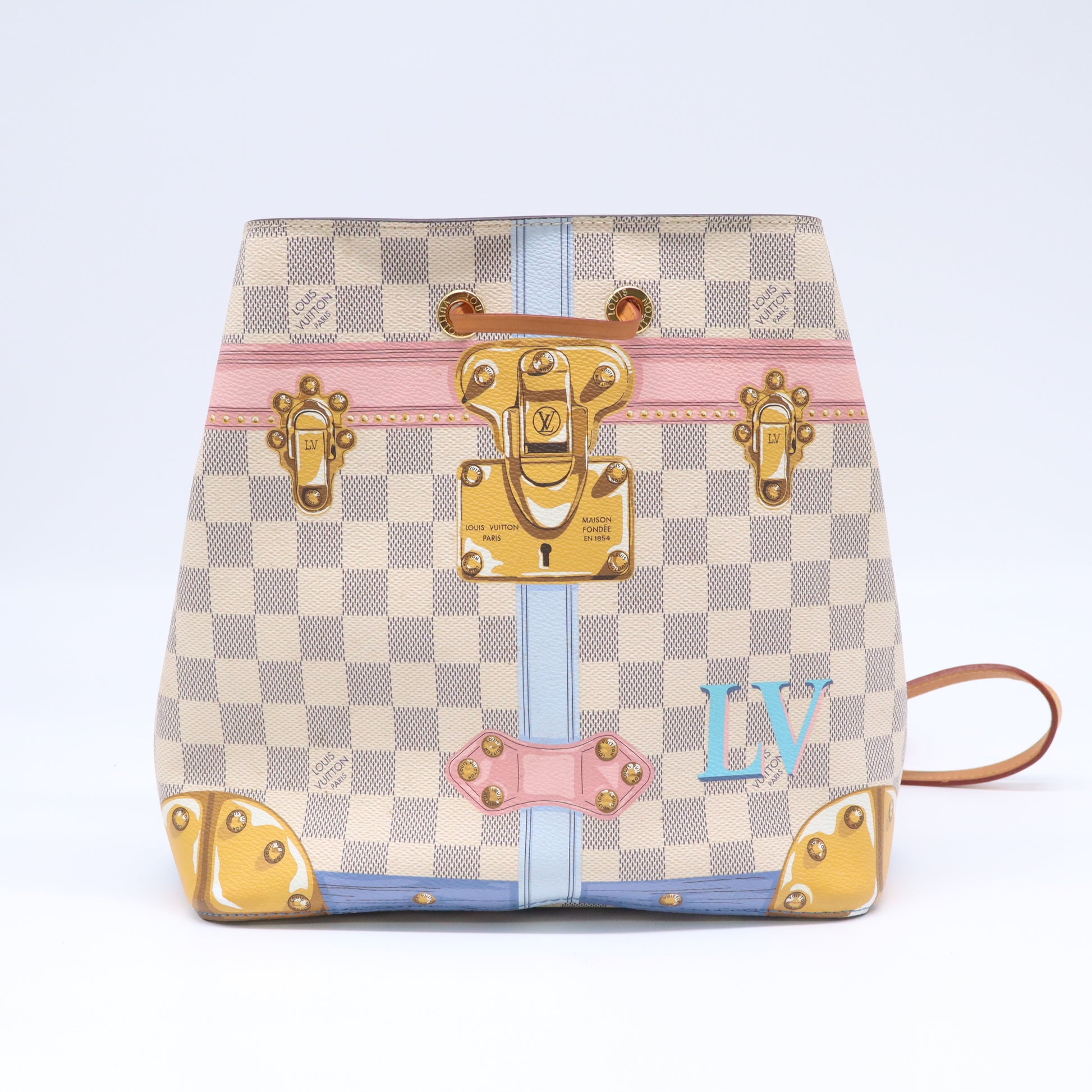 Damier Azur Summer Trunks Neonoe Twins B22112