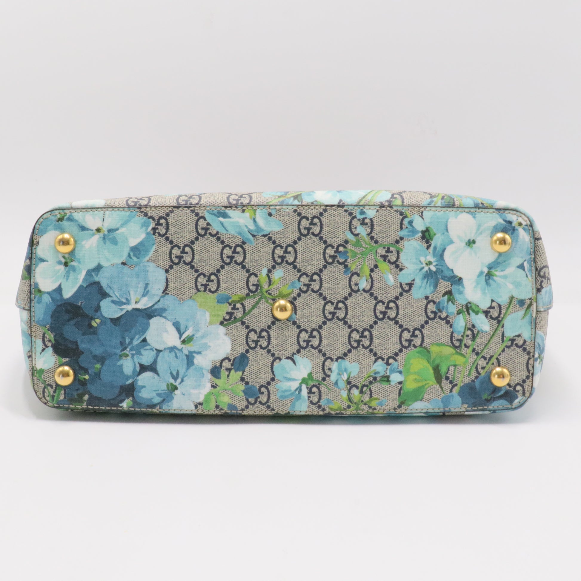 Linea A Zip Tote Blooms Print GG Coated Canvas Medium