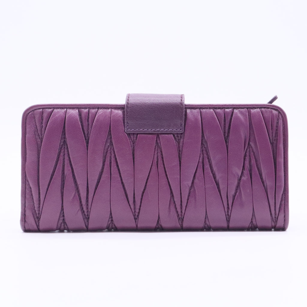 Long Wallet Leather Materasse