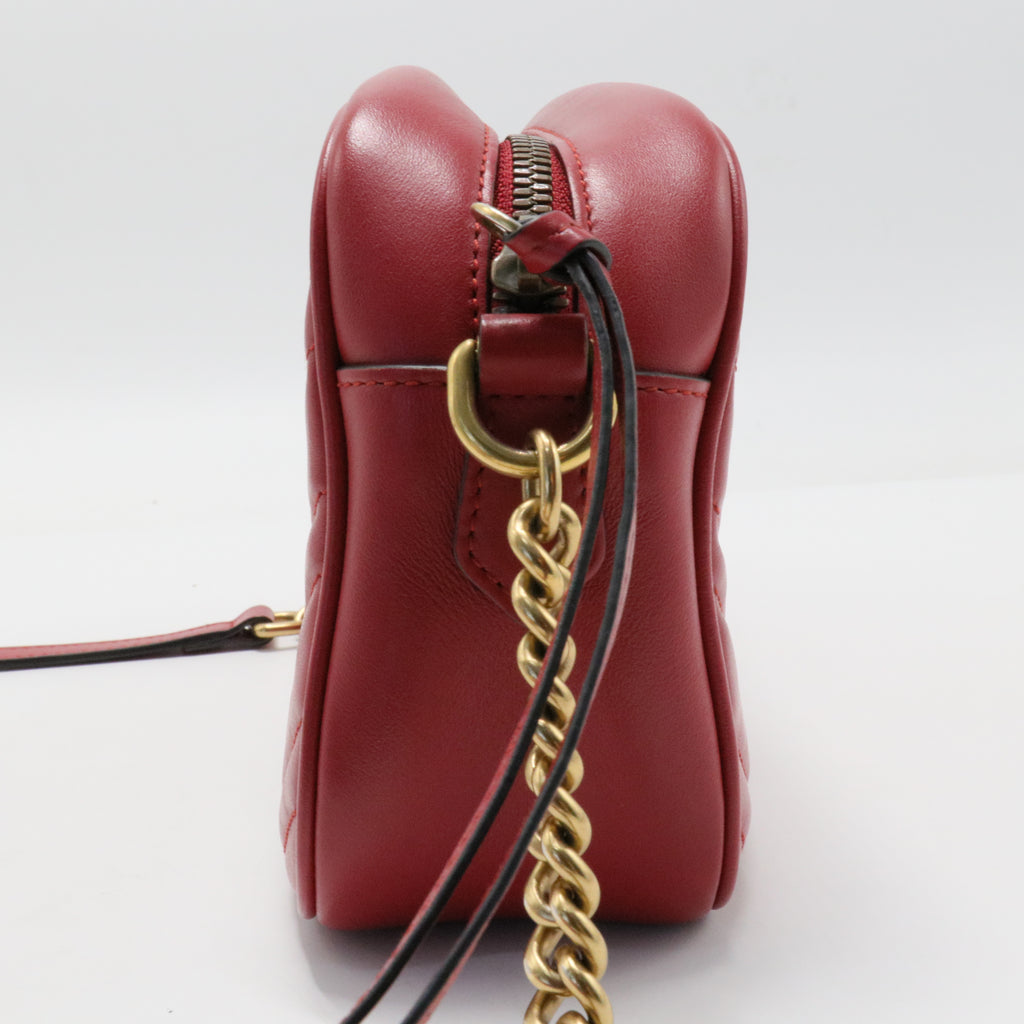 GG Marmont Shoulder Bag Matelasse Leather Small