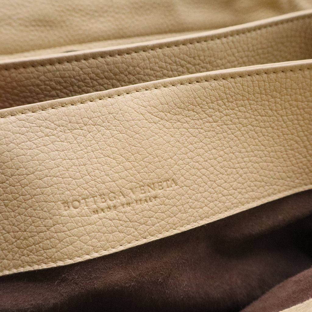 Roma Intrecciato Leather Satchel