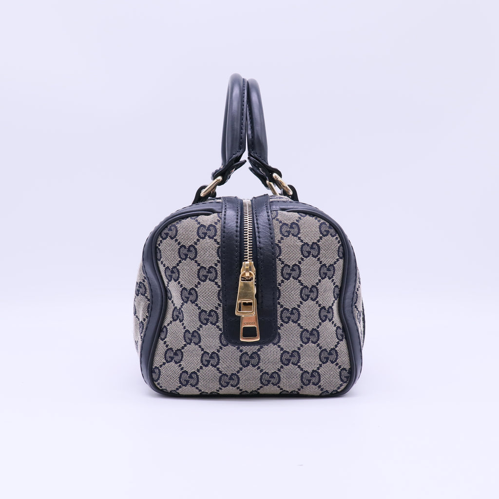 Vintage Web Boston Bag GG Canvas Small B20834