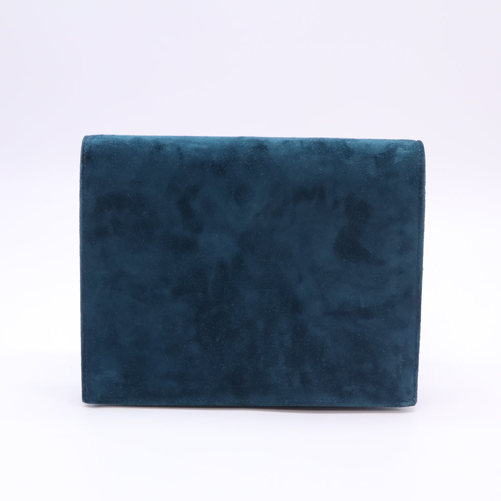Hermes Veau Doblis Mini Verrou Chaine Bag Bleu Ocean twins LDJ5833