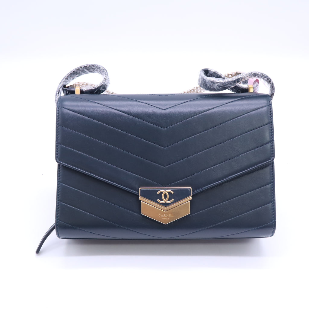 Chanel Chevron Medal Flap Bag twins LDJ5786