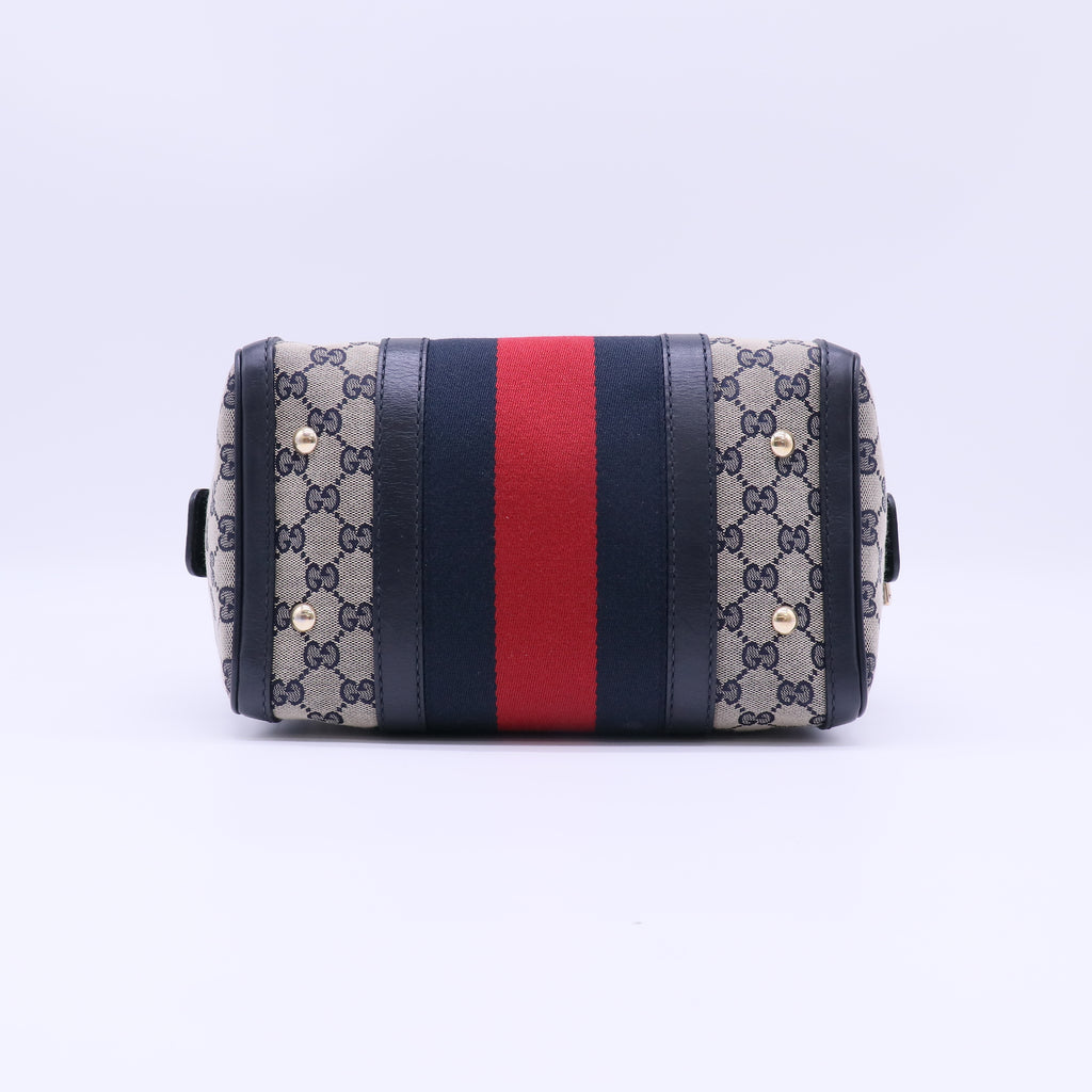 Vintage Web Boston Bag GG Canvas Small B20834