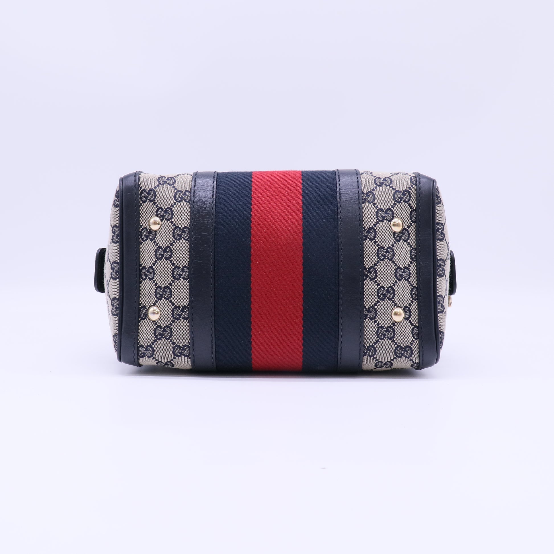 Vintage Web Boston Bag GG Canvas Small B20834
