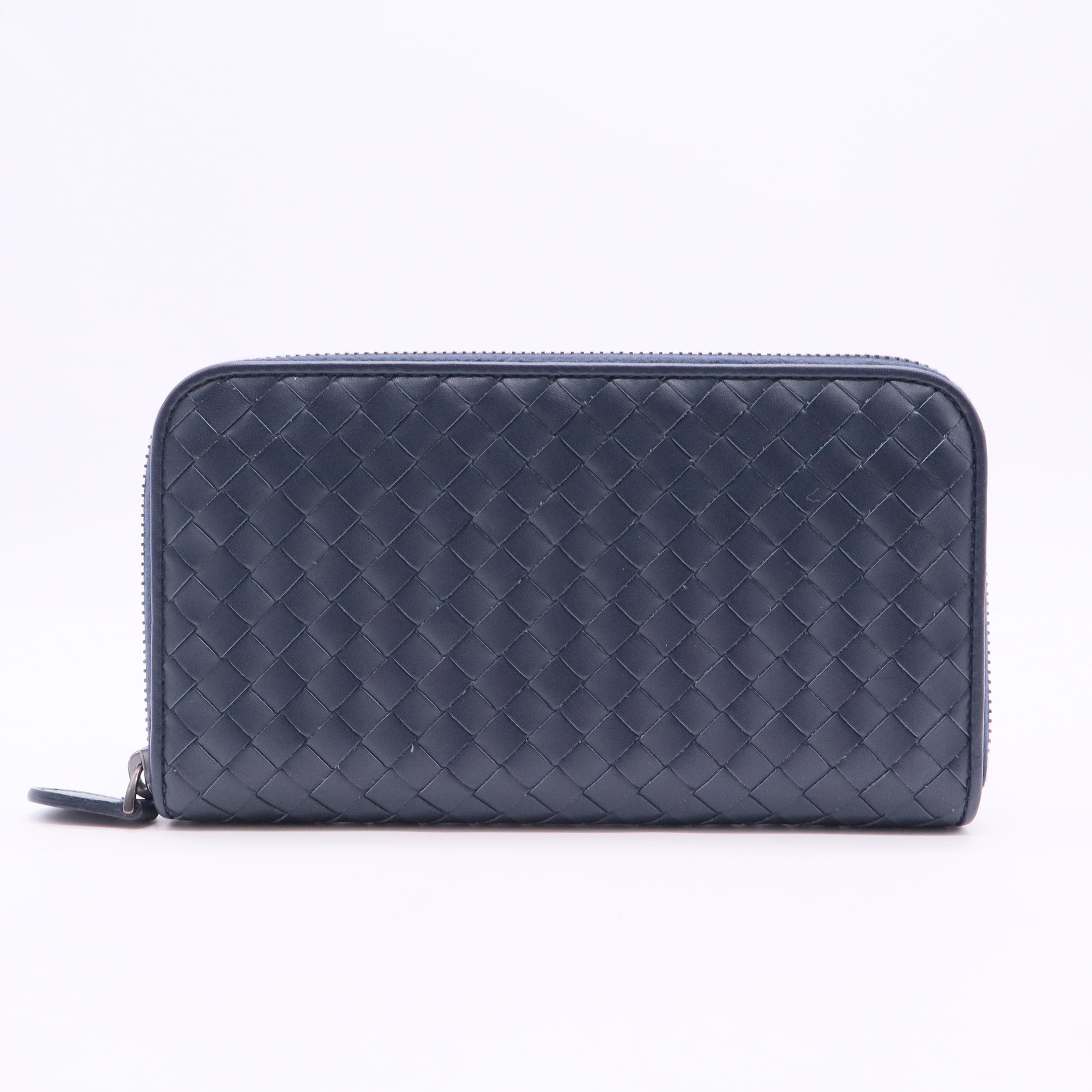 Intrecciato Continental Zip Interlocking CC Logo Continental Wallet