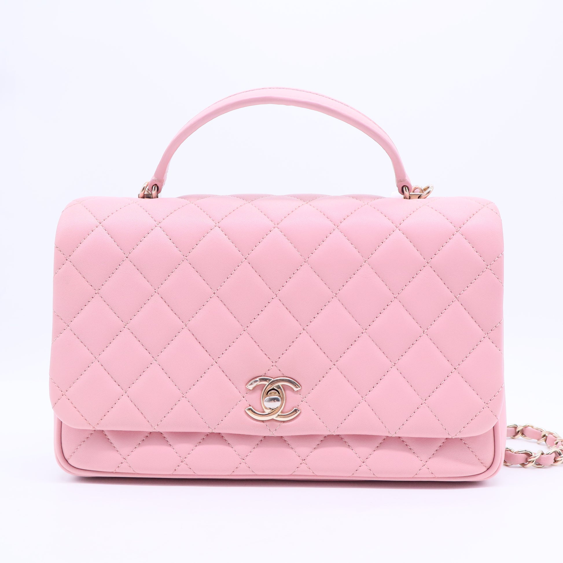 Chanel Citizen Chic Top Handle Bag Quilted Lambskin Small twins b20241