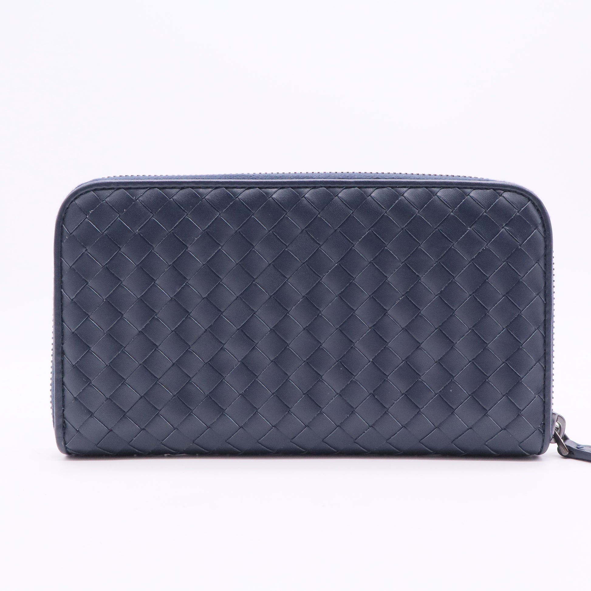 Intrecciato Continental Zip Interlocking CC Logo Continental Wallet