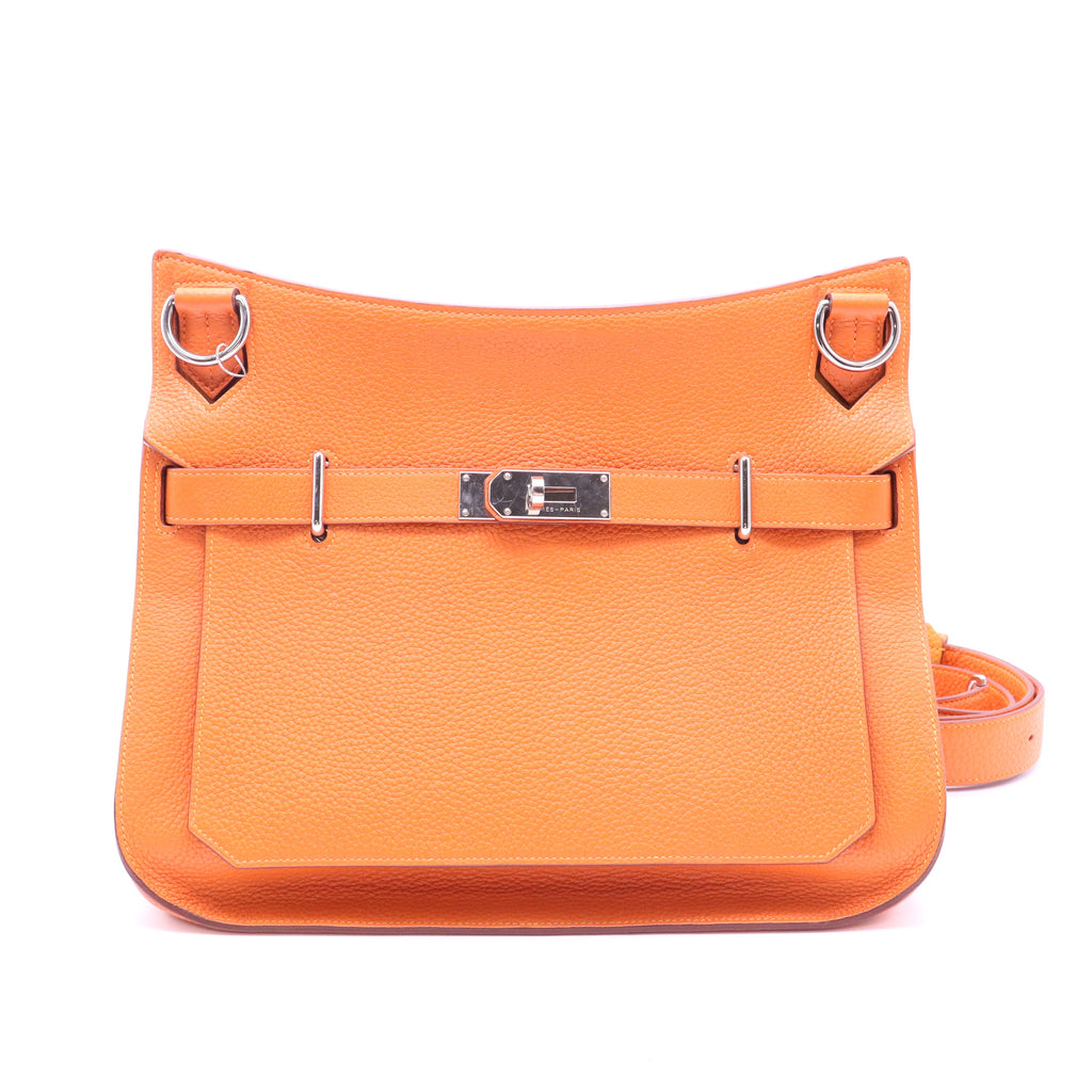 Jypsiere 34 Orange Clemence Leather Bag twins
