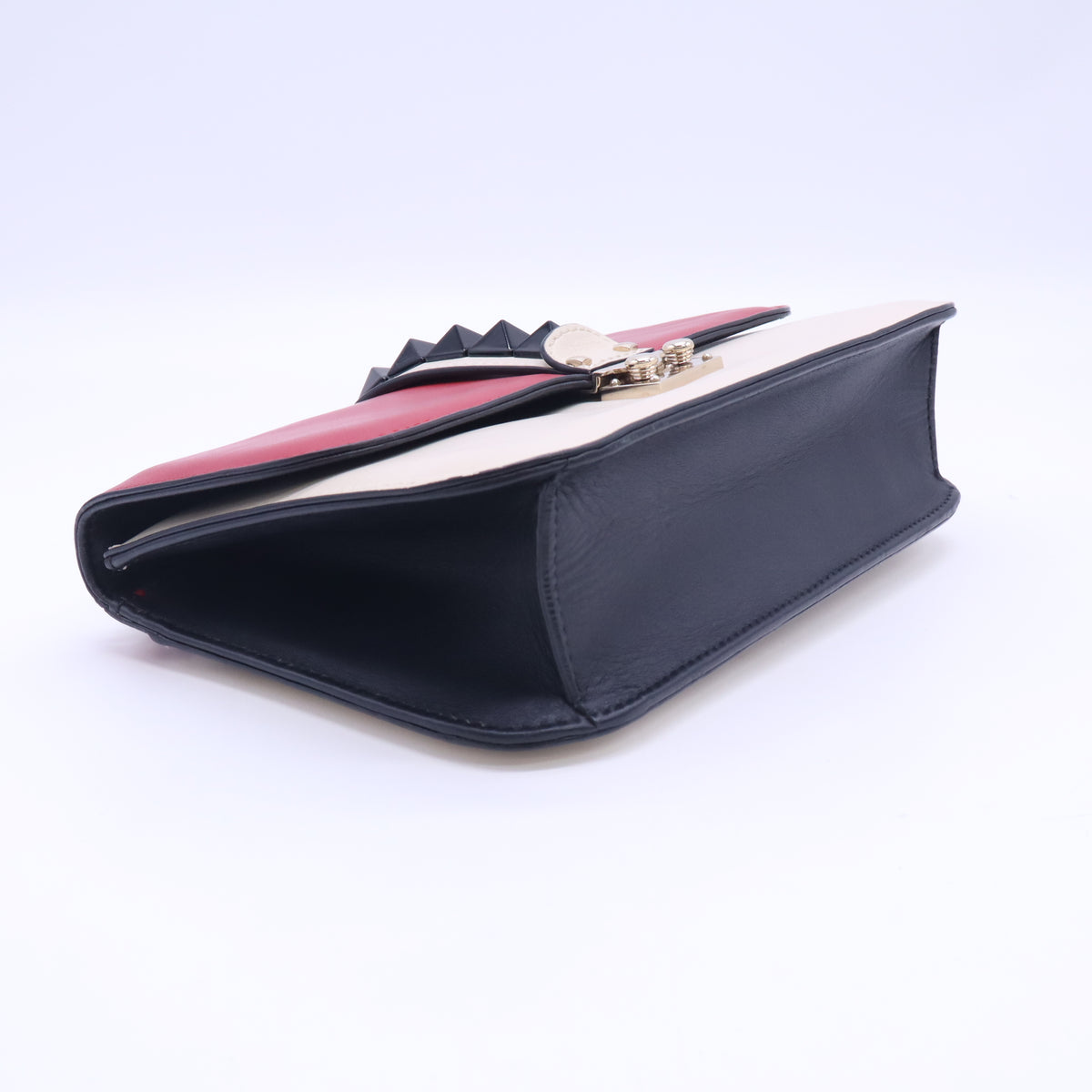 Valentino Garavani Vitello Tricolor Rockstud Glam Lock Flap Bag twins LDJ5823