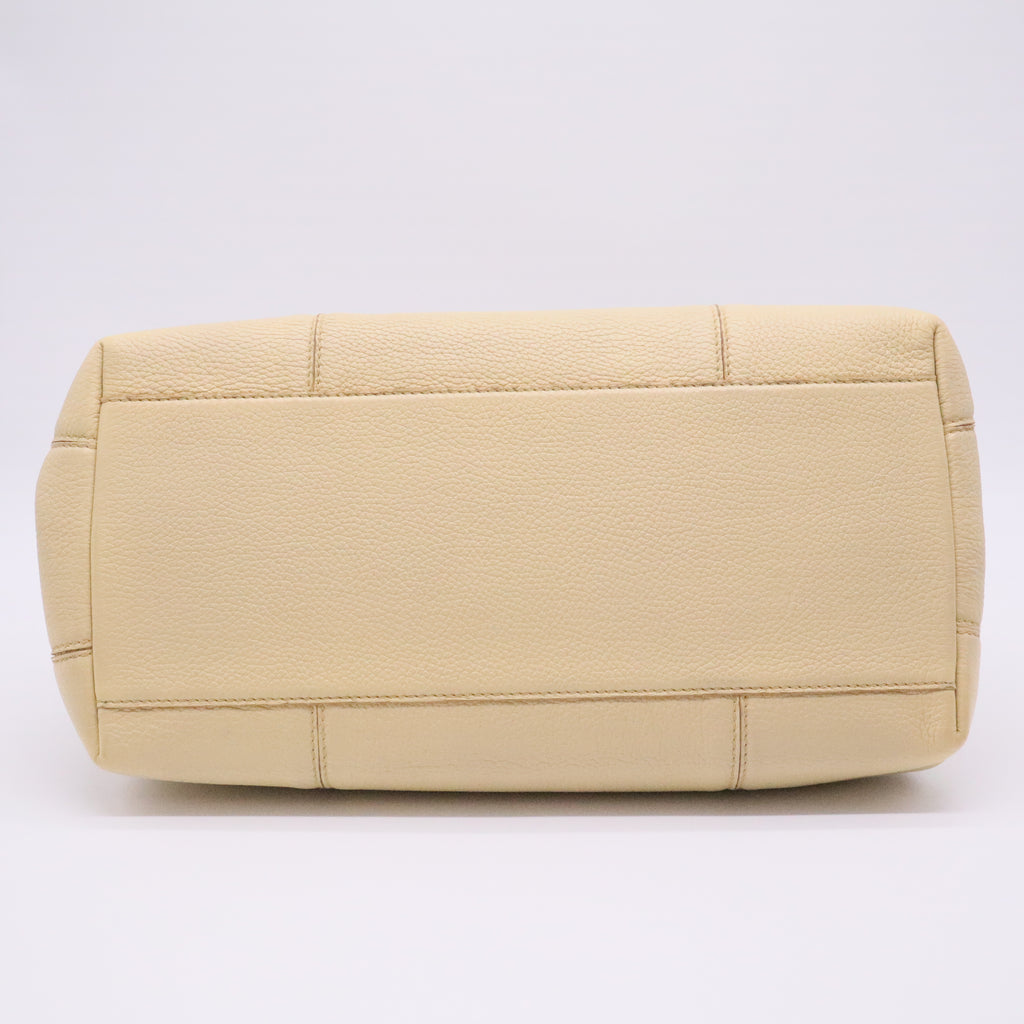 Roma Intrecciato Leather Satchel