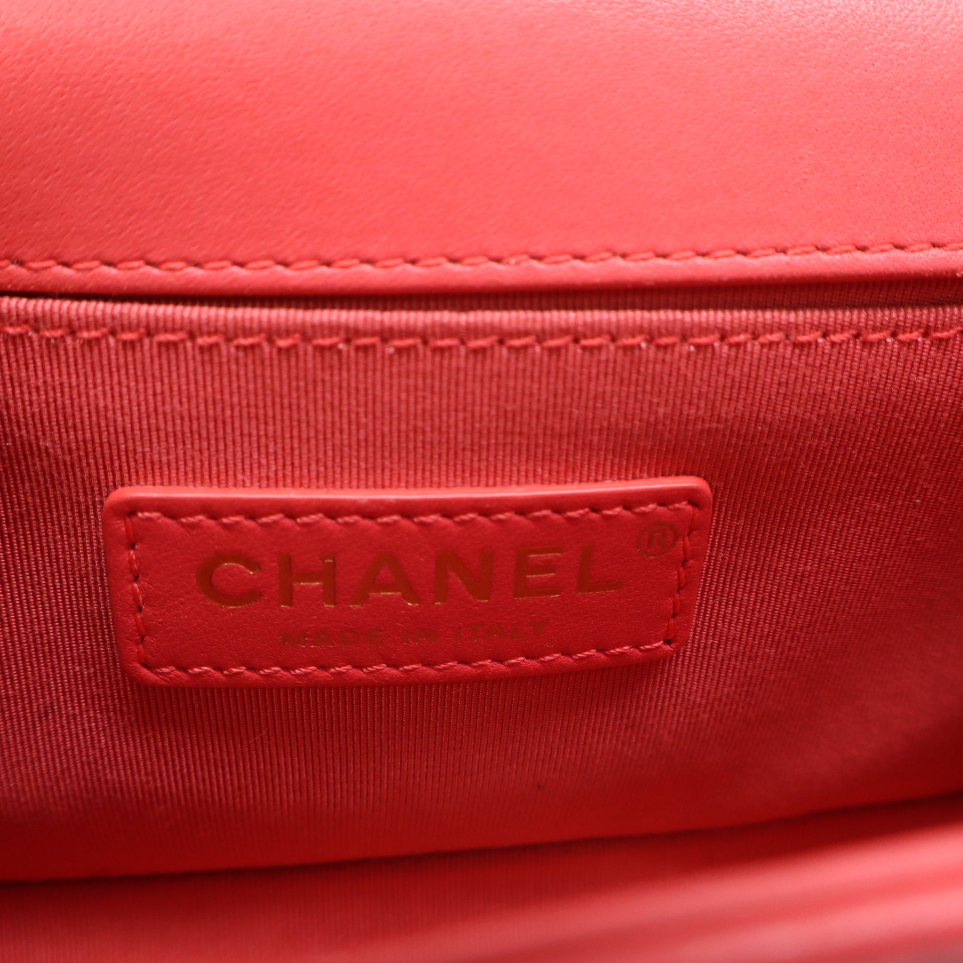 Chanel Pink Quilted Lambskin & Tweed Small Boy Bag B22291