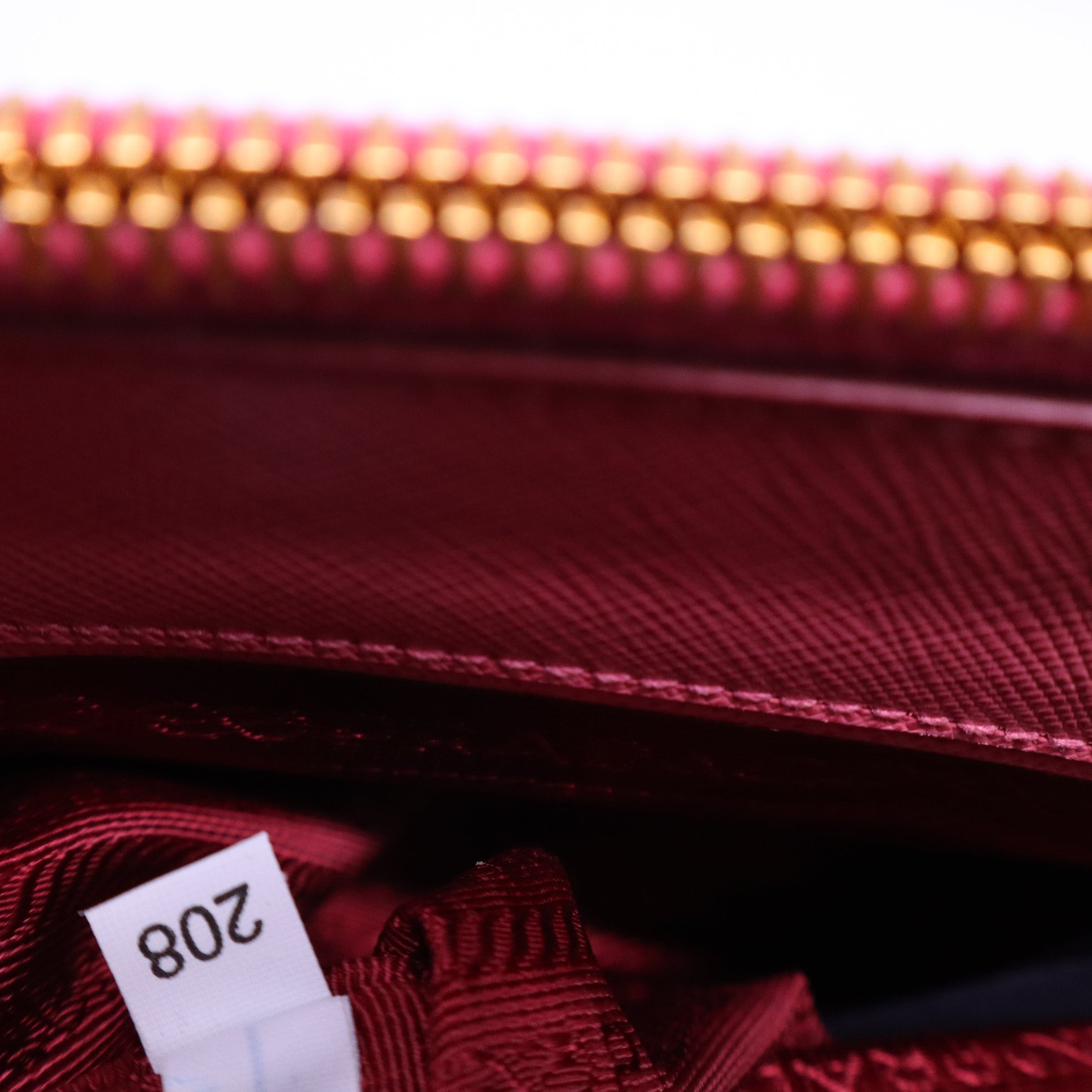 Enameled Metal Triangle Galleria Double Zip B21100