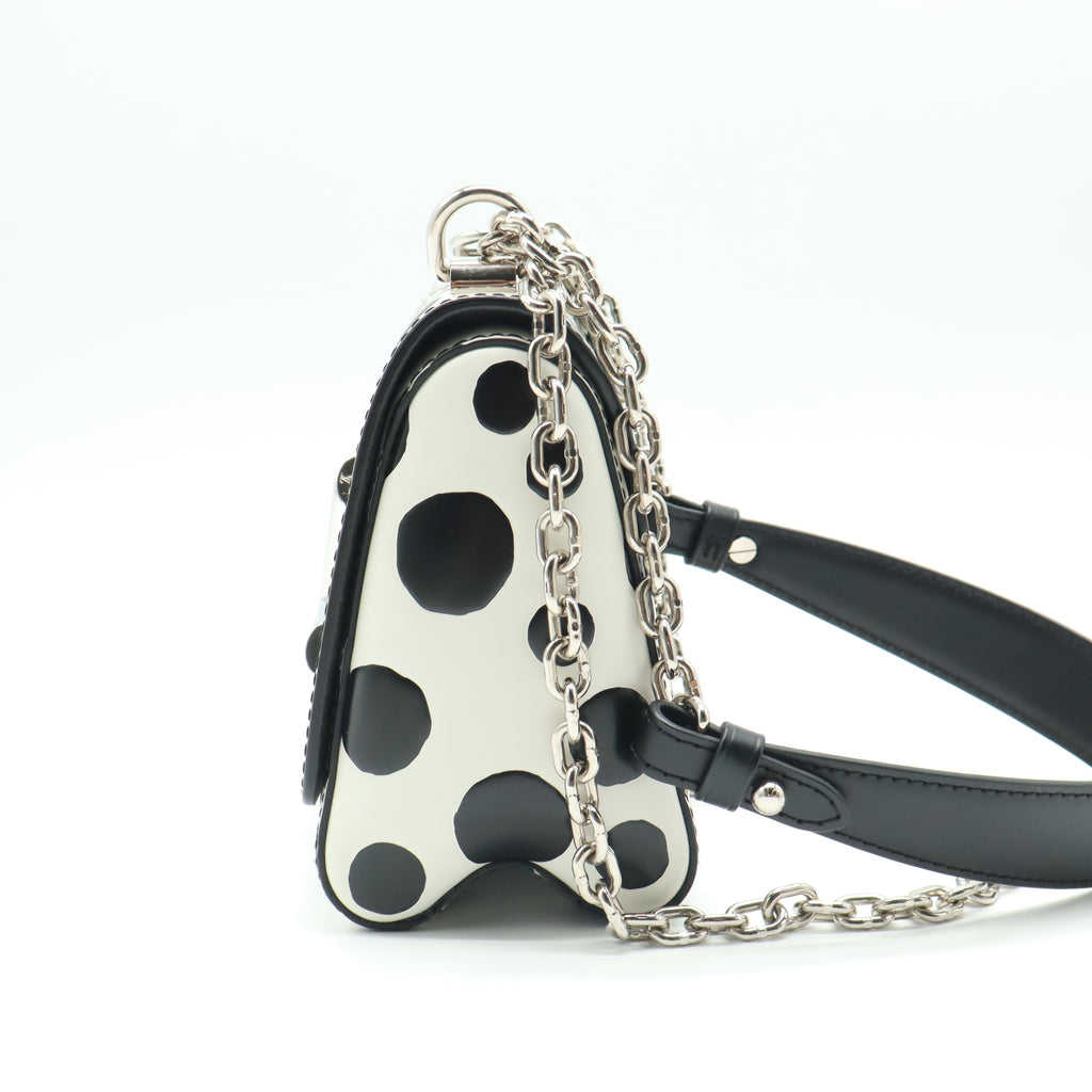Twist Handbag Limited Edition Polka Dots Studded Leather Print B22220