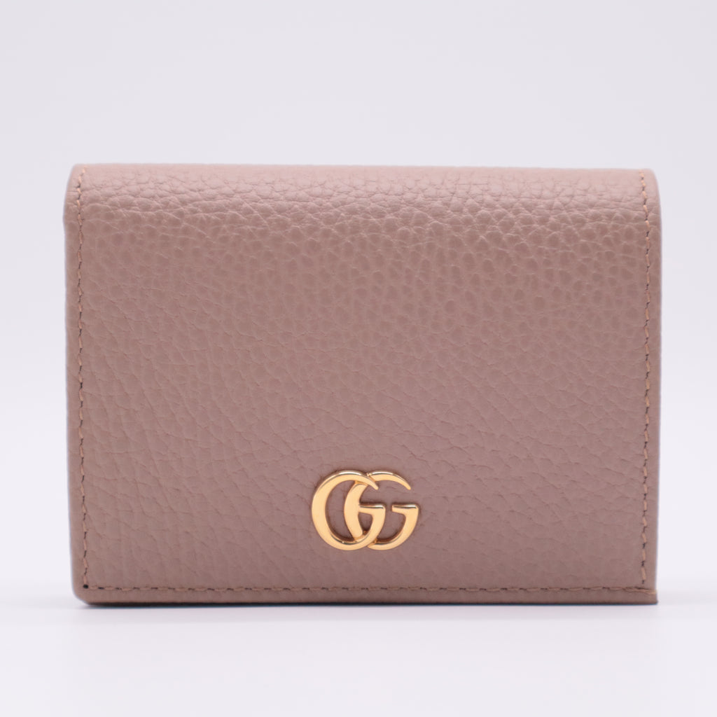Petite Marmont Bi-Fold Wallet Beige
