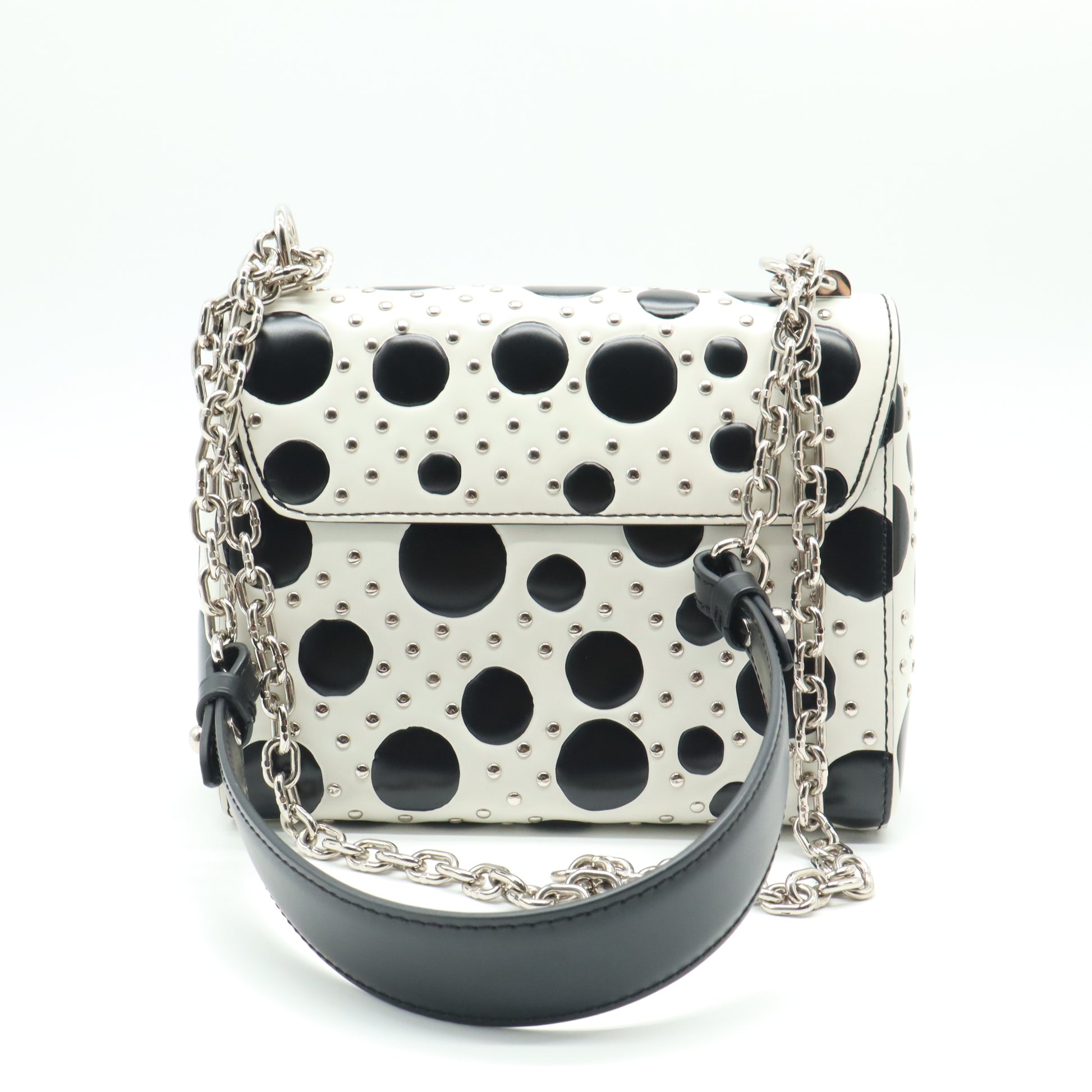 Twist Handbag Limited Edition Polka Dots Studded Leather Print B22220